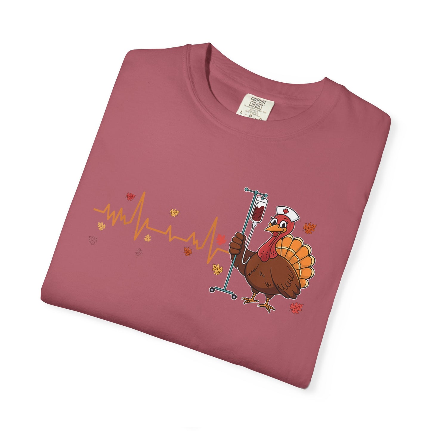 EKG turkey full front Nurse , pediatric nurse thanksgiving shirt, gildan turkey nurse shirt, Peds nurse , fall nurse shirt