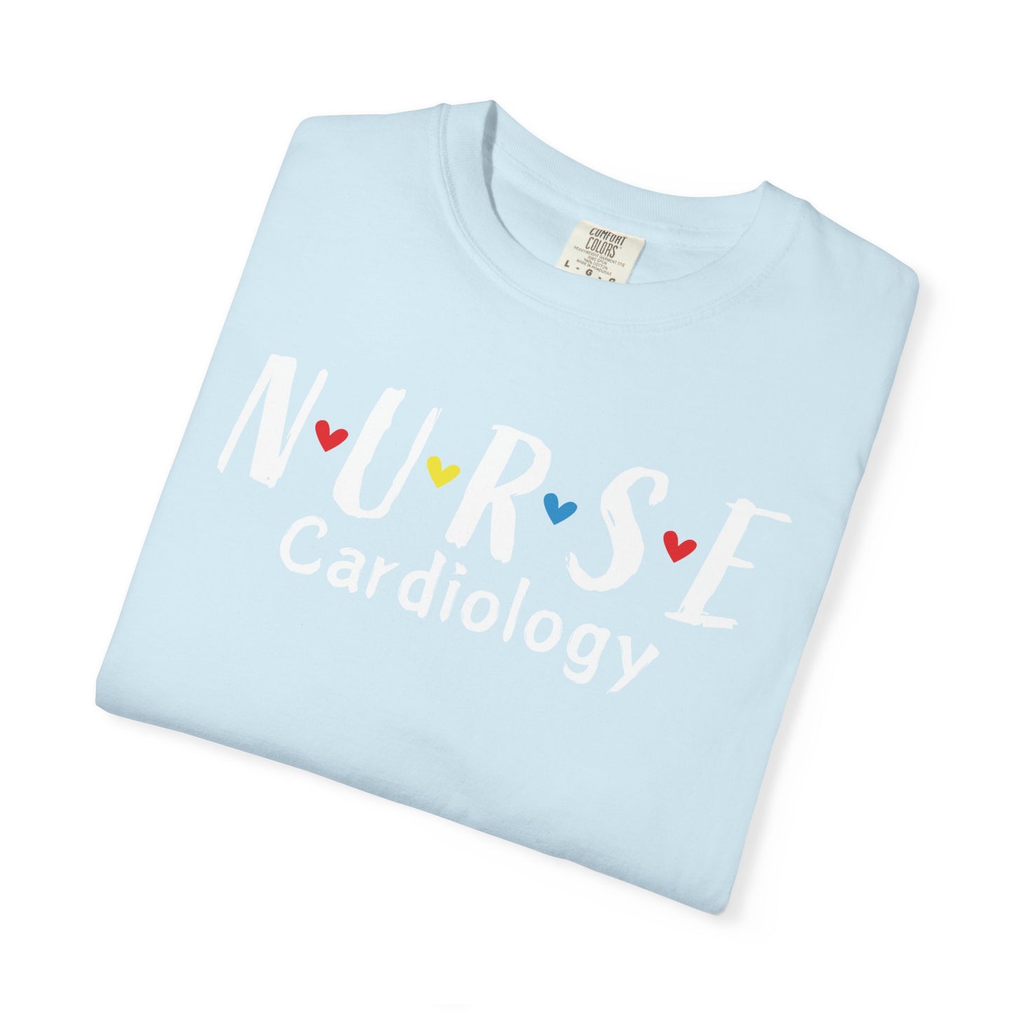 Cute Heart Nurse Cardiology Comfort Colors Shirt