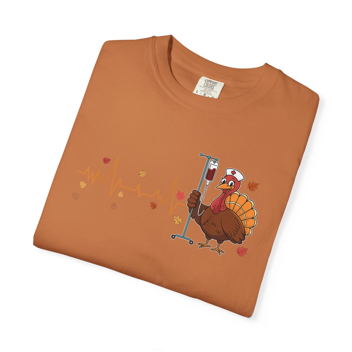 EKG turkey full front Nurse , pediatric nurse thanksgiving shirt, gildan turkey nurse shirt, Peds nurse , fall nurse shirt