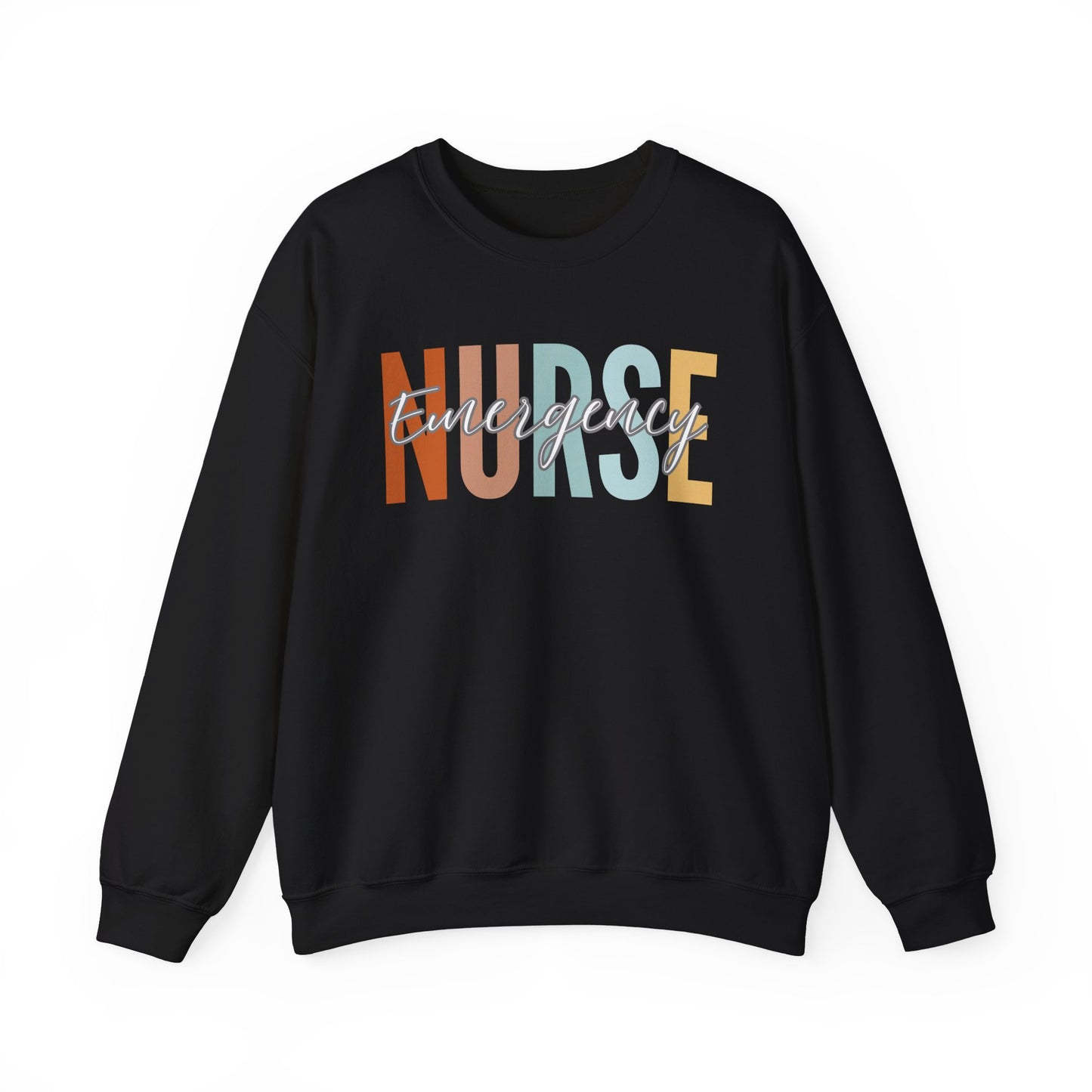 Rainbow Emergency Nurse Gildan Sweatshirt
