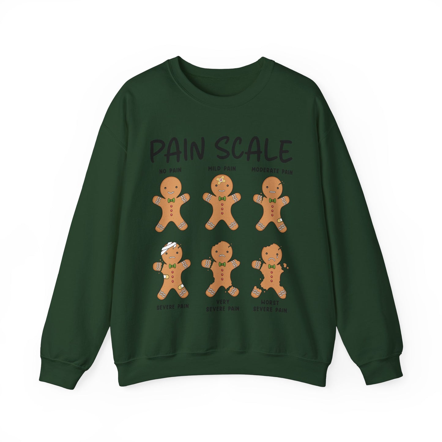 Christmas  Nurse Sweatshirt,  Pain scale sweatshirt, funny gingerbread nurse sweatshirt, Pediatric nurse  sweatshirt, Holiday Sweatshirt