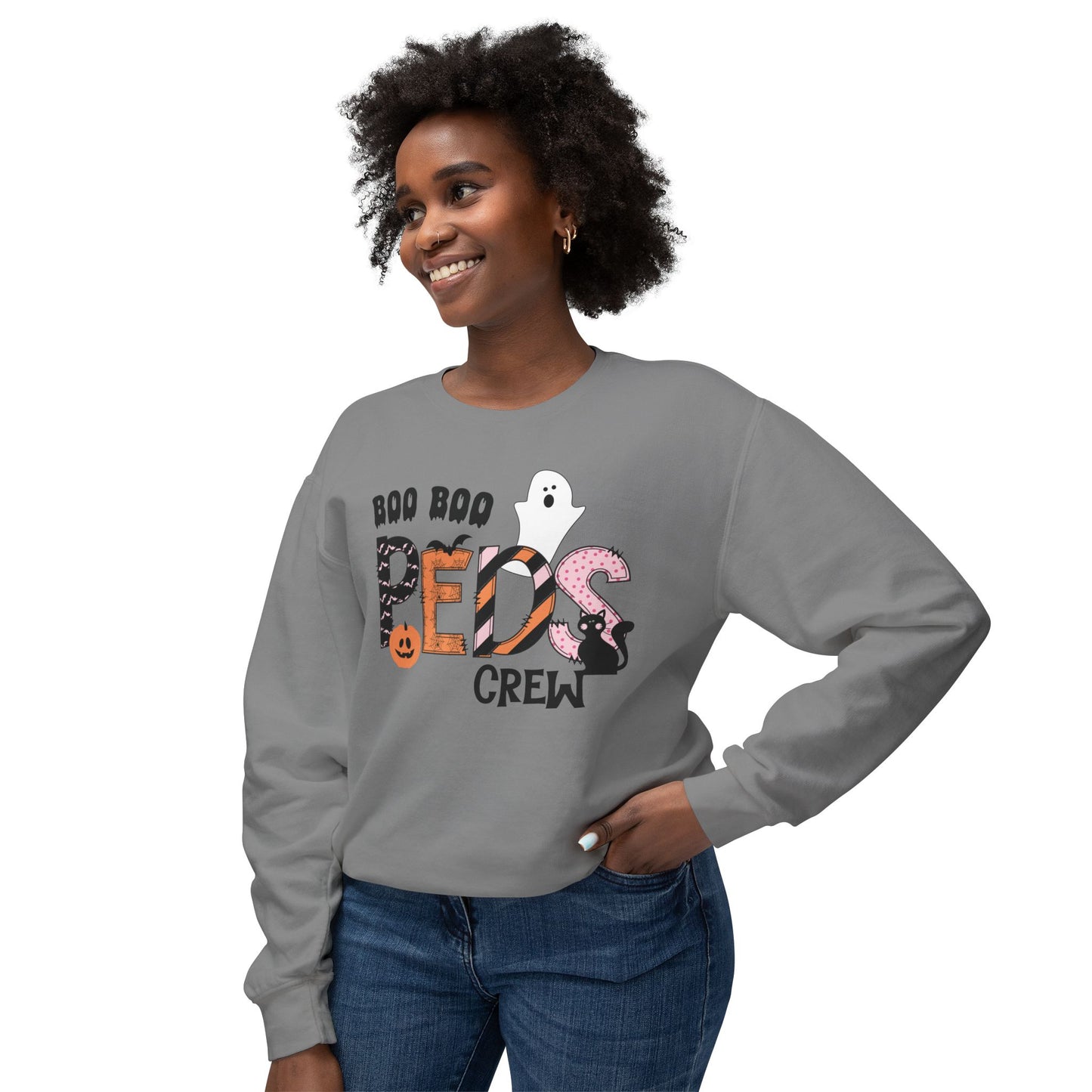 Boo Boo Peds Crew, pediatric nurse sweatshirt, Halloween sweatshirt, spooky season, ER RN, NICU nurseHalloween Nurse, comfort colors