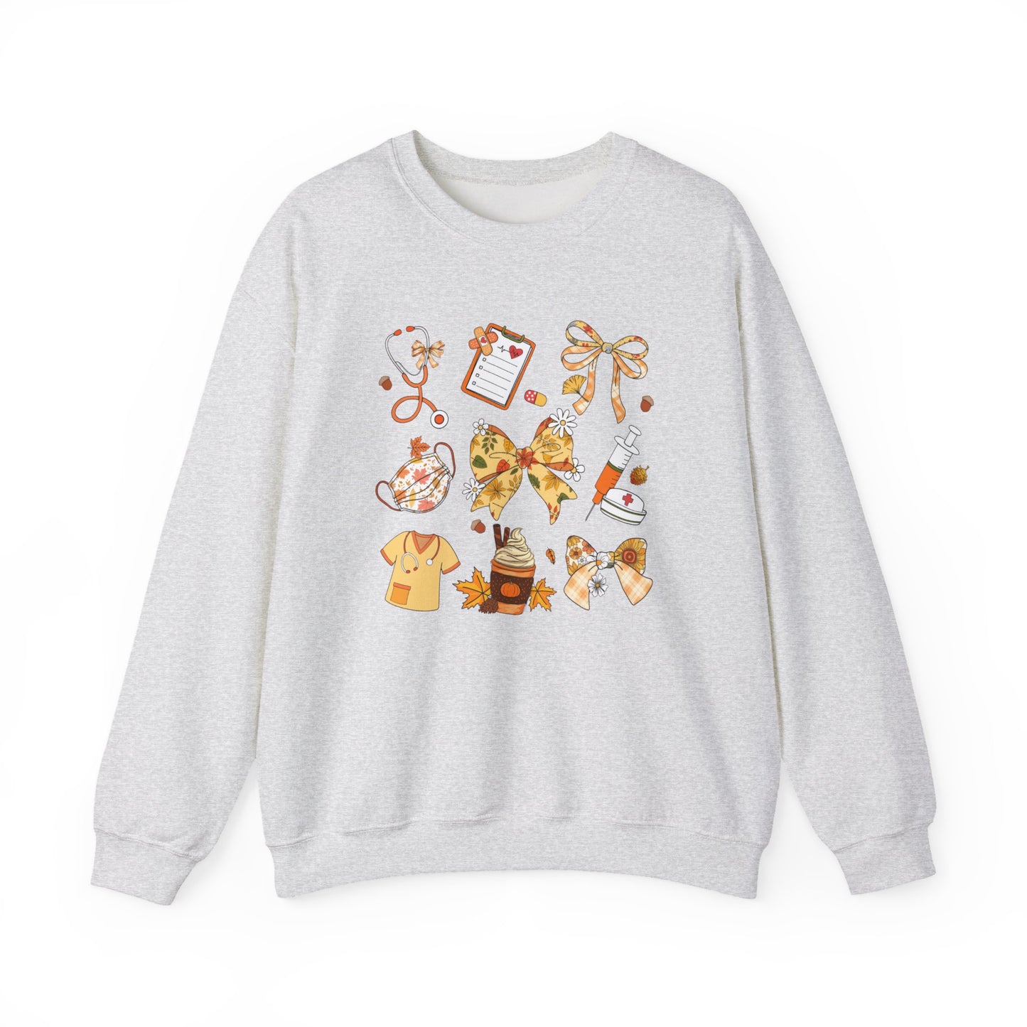 Cute Fall nurse Sweatshirt for all Fall Months, Nurse shirt, gift for nurse, coquette bow, everything fall