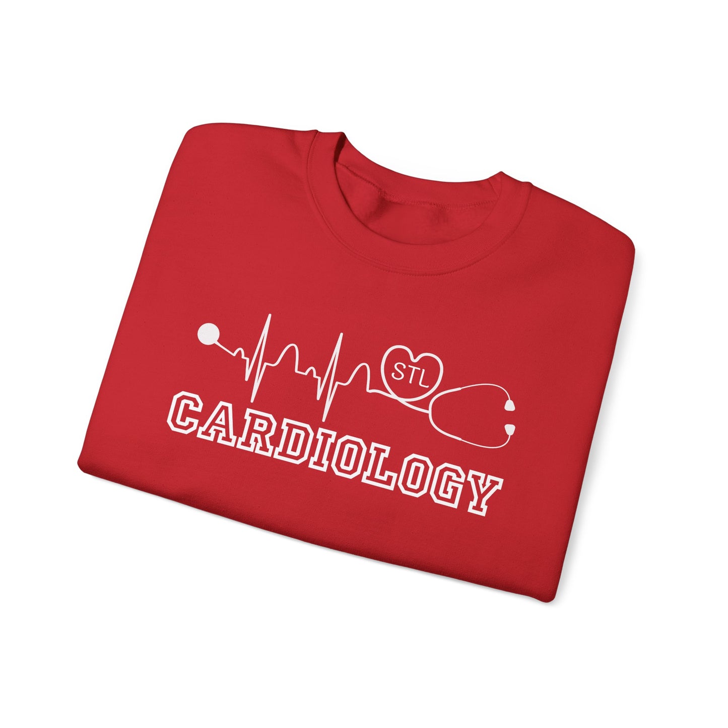 STL Cardiology EKG RN Comfy Gildan Sweatshirt, EKG STL  love, wear out or at work!