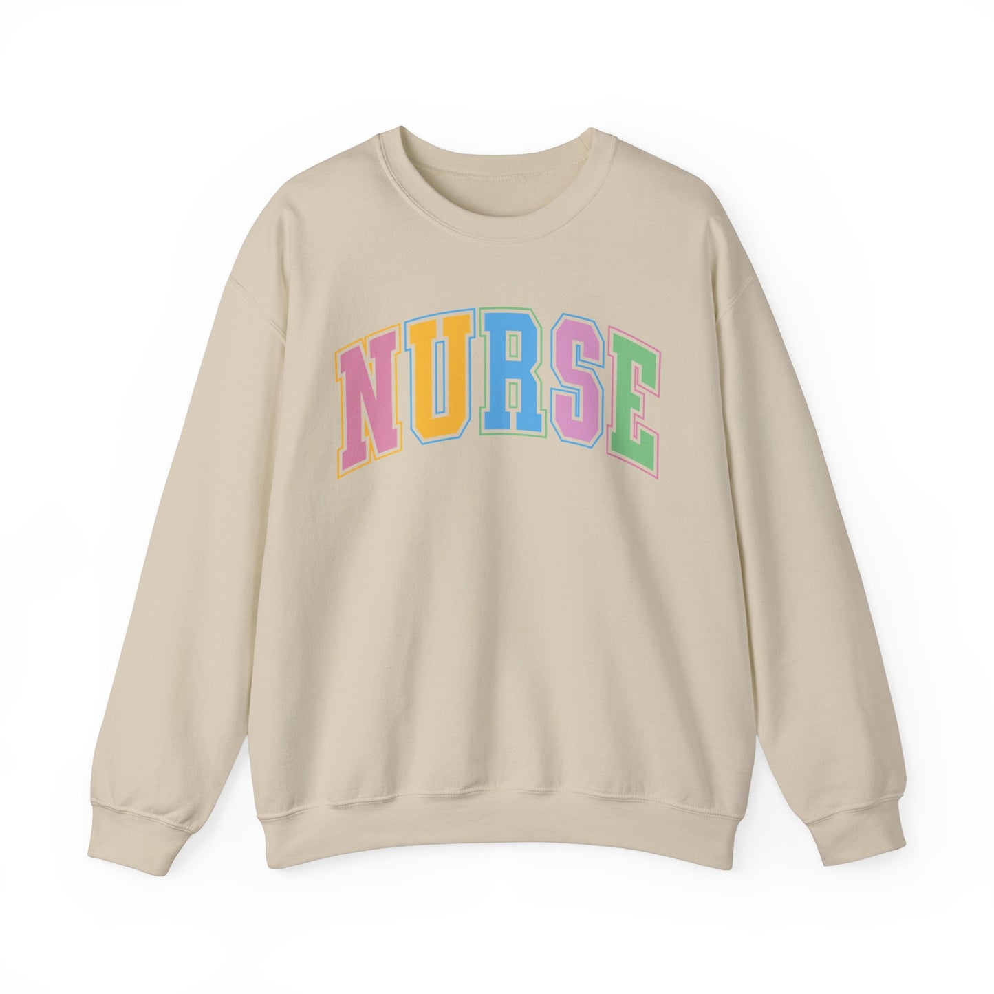 Multi Color Nurse  Varsity Letter Sweatshirt