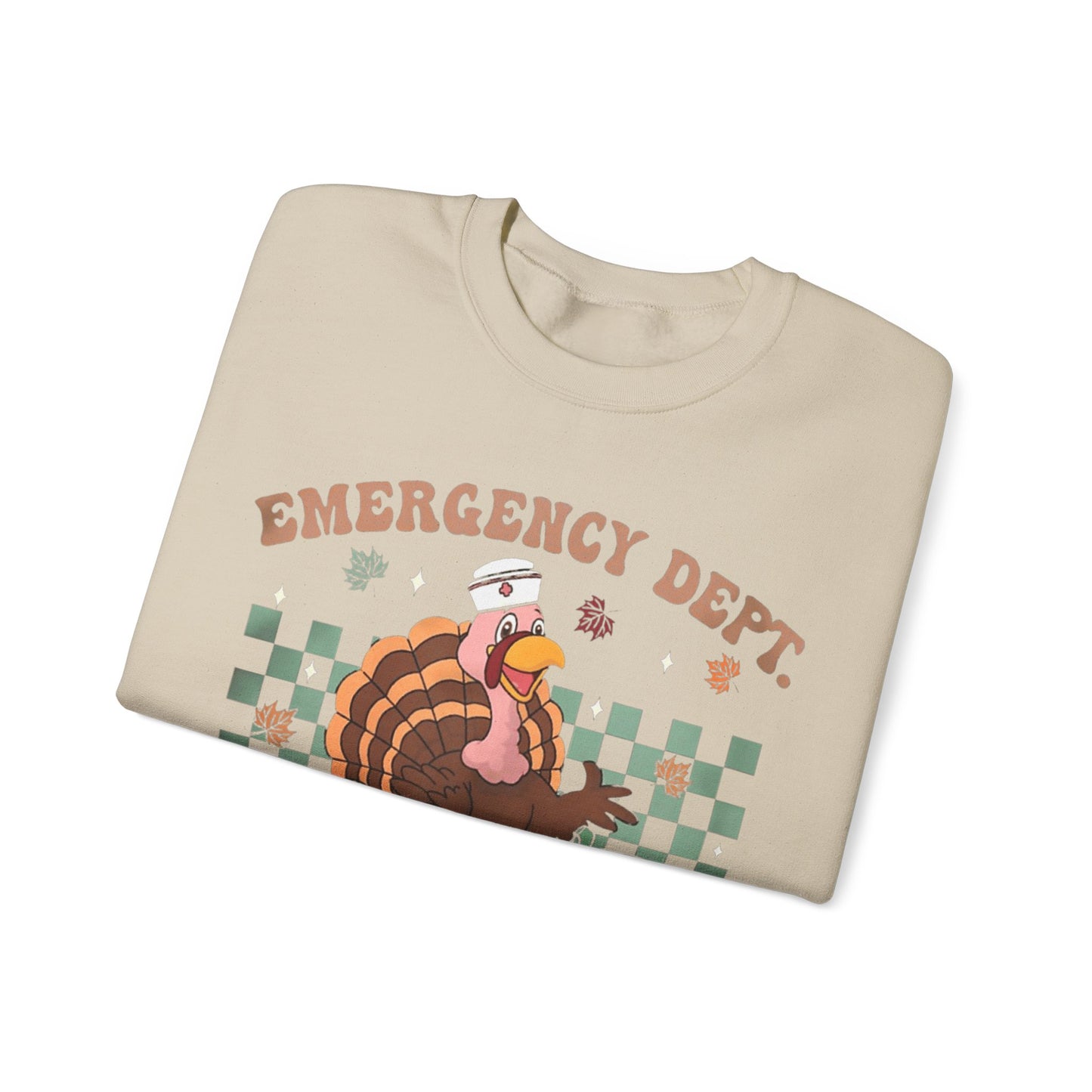 Turkey gobble squad Fall Pediatric Emergency Sweatshirt for all Fall Months, Nurse shirt, gift for nurse, everything fall