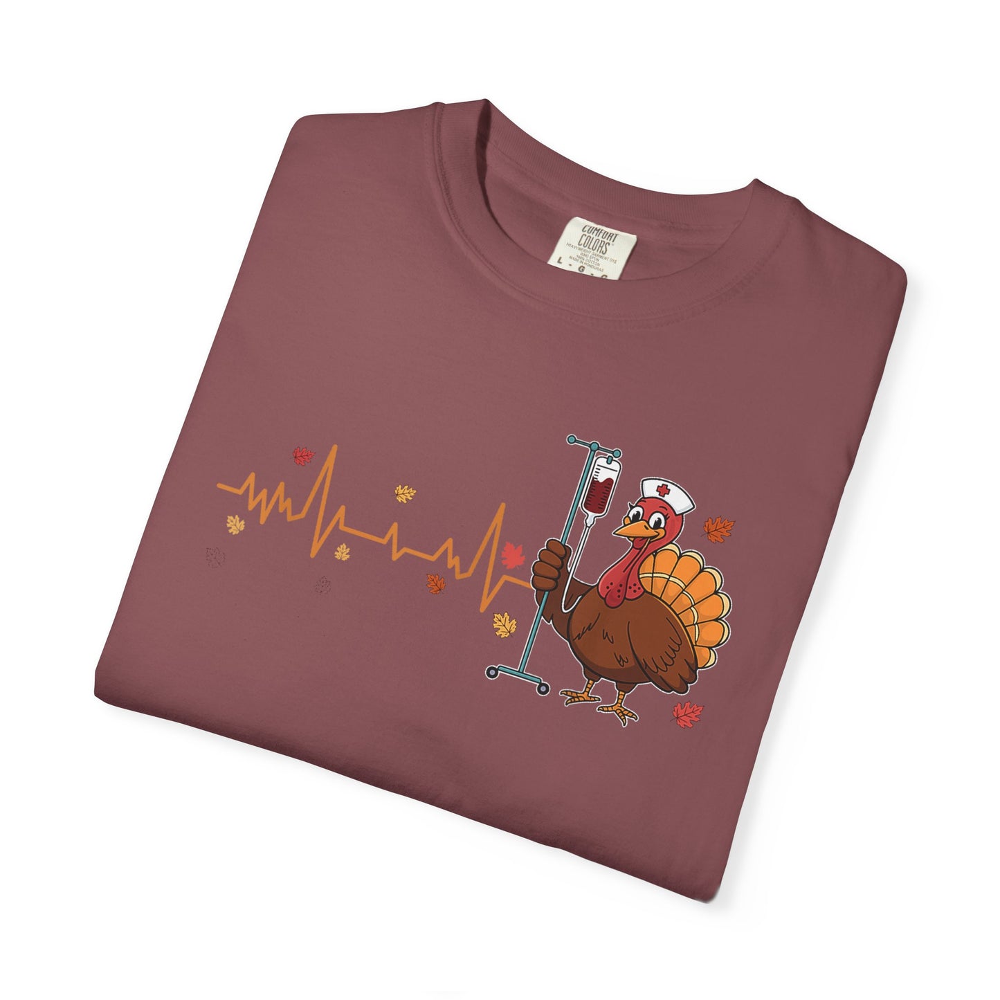EKG turkey full front Nurse , pediatric nurse thanksgiving shirt, gildan turkey nurse shirt, Peds nurse , fall nurse shirt