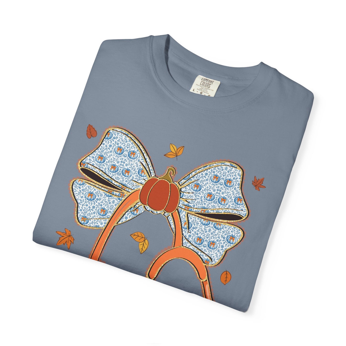 Stethoscope Bow PedsNurse Stethoscope heart, fall shirt, gift for nurse,cute holiday shirt, comfort colors, thanksgiving shirt