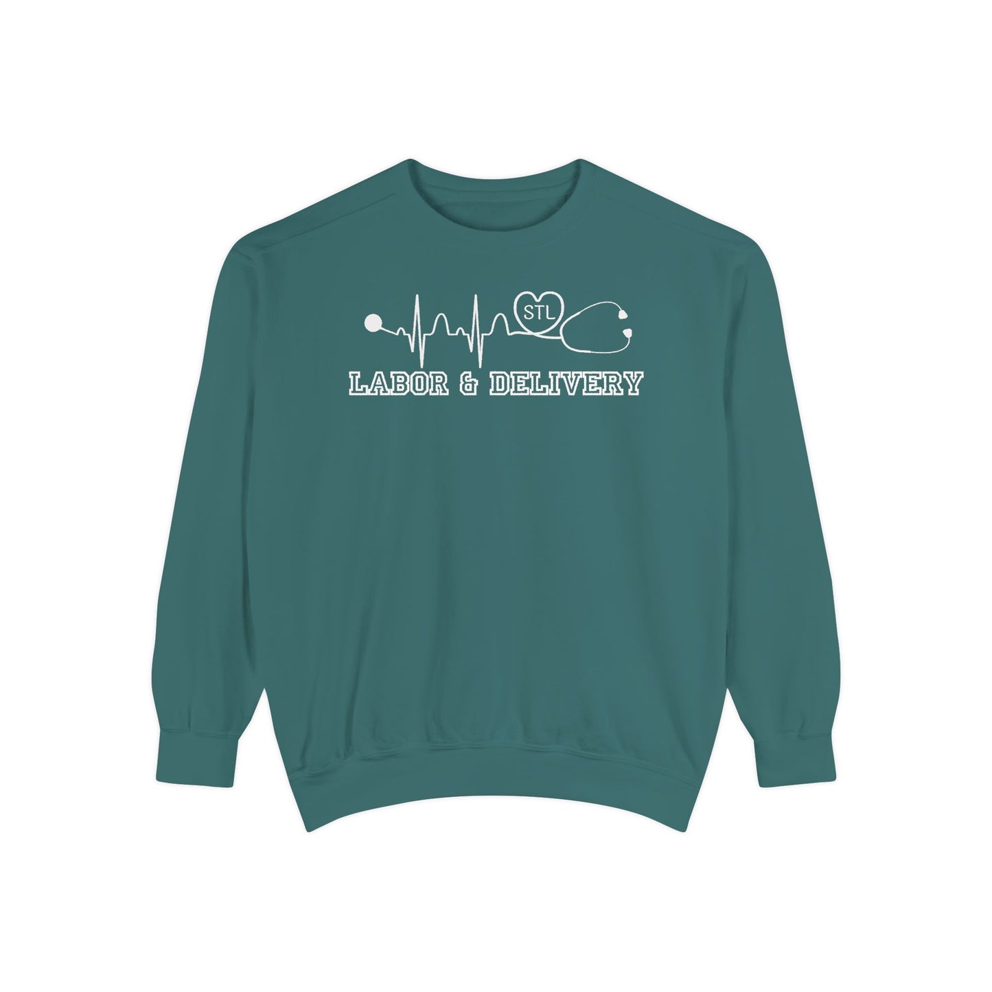 Labor and delivery stl comfort colors sweatshirt, cozy sweatshirt !