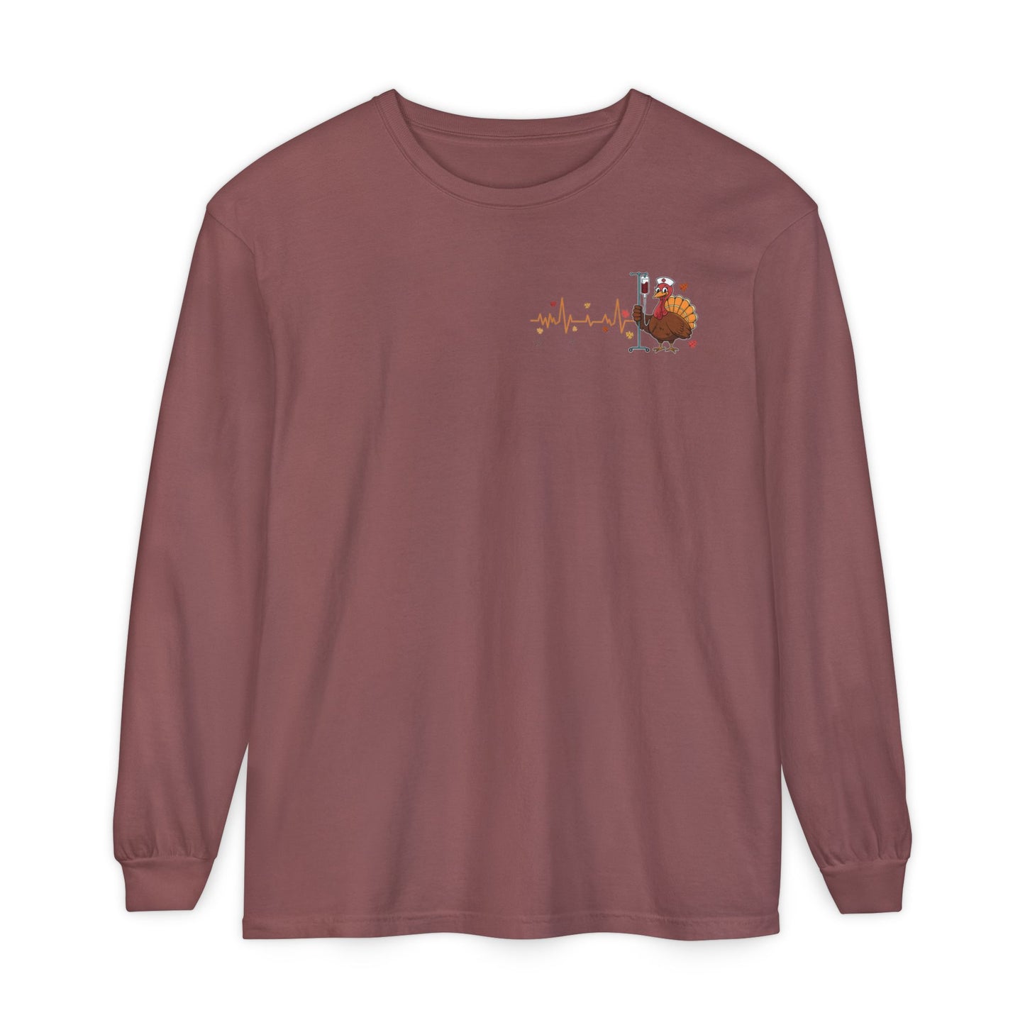 Turkey pocket design ED Nurse , pediatric nurse thanksgiving  shirt, comfort colors turkey ekg nurse shirt, Peds nurse , fall nurse shirt