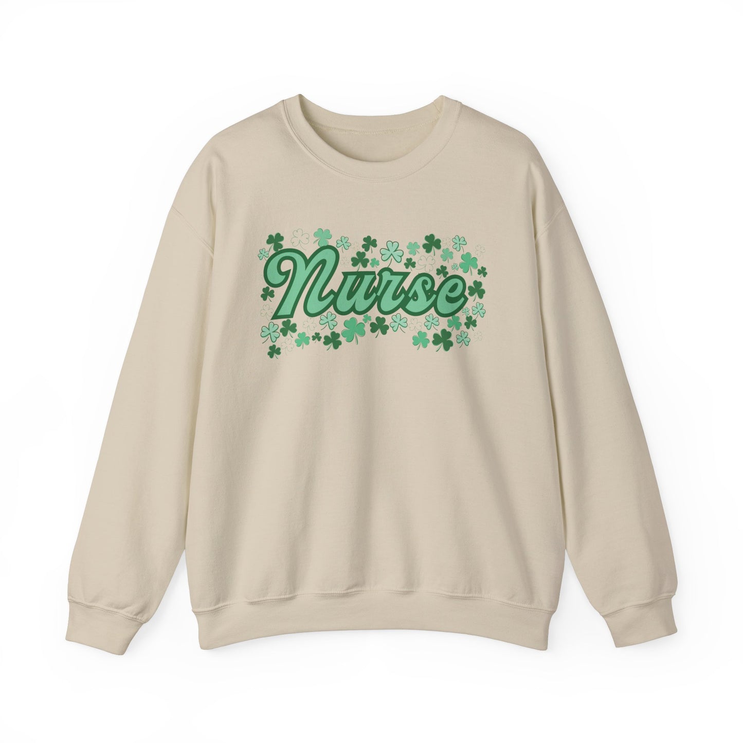 Nurse St. Patricks Clover Sweatshirt, ED RN, nurse sweater, St. Paddys nurse sweater, Pediatrics, Med Surg, NICU