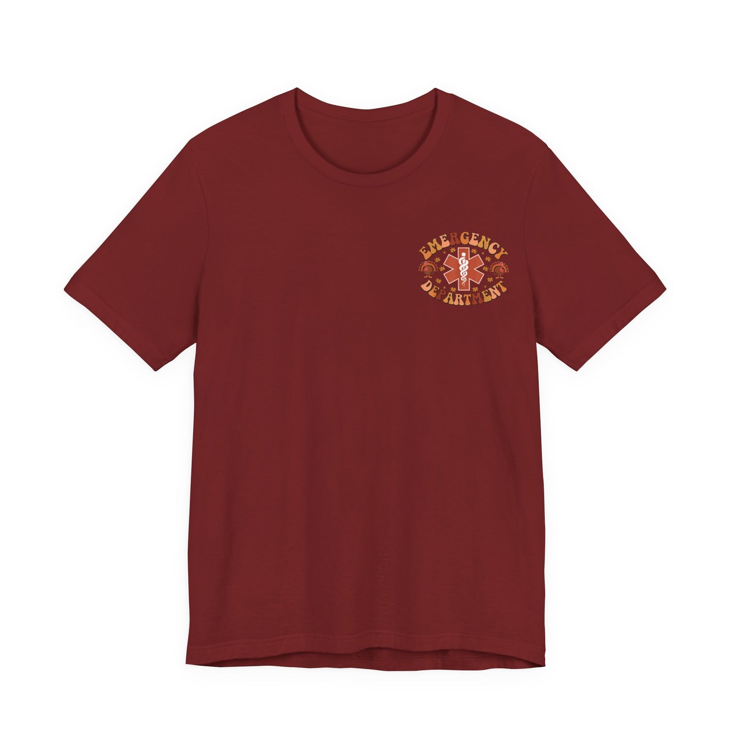 Turkey front ED sign, thanksgiving theme ED Nurse , pediatric nurse shirt, gildan turkey nurse shirt, Peds nurse,fall nurse shirt