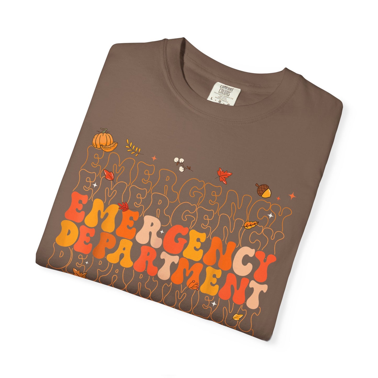 Emergency Fall comfort colors comfy tshirt,  thanksgiving nurse tshirt