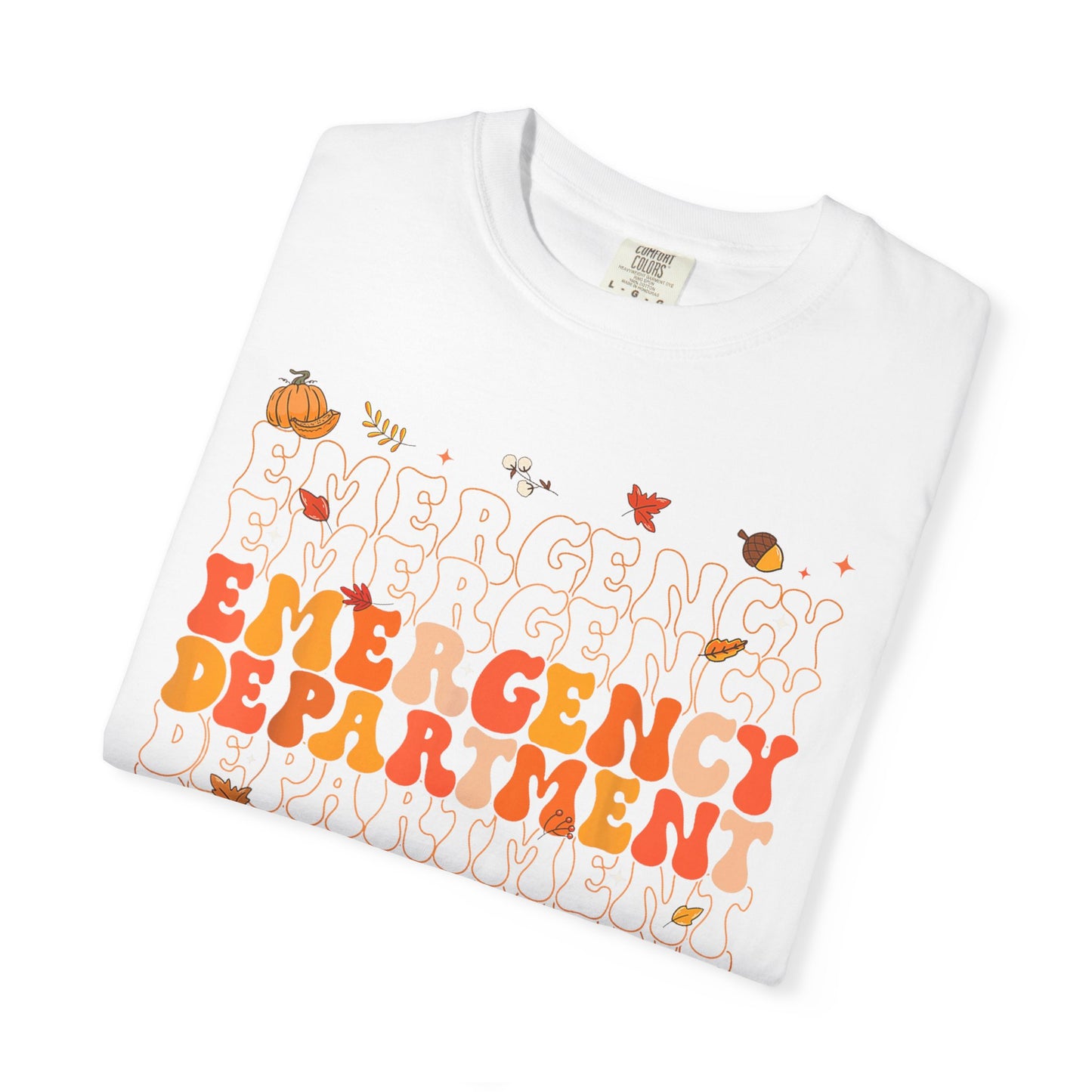 Emergency Fall comfort colors comfy tshirt,  thanksgiving nurse tshirt