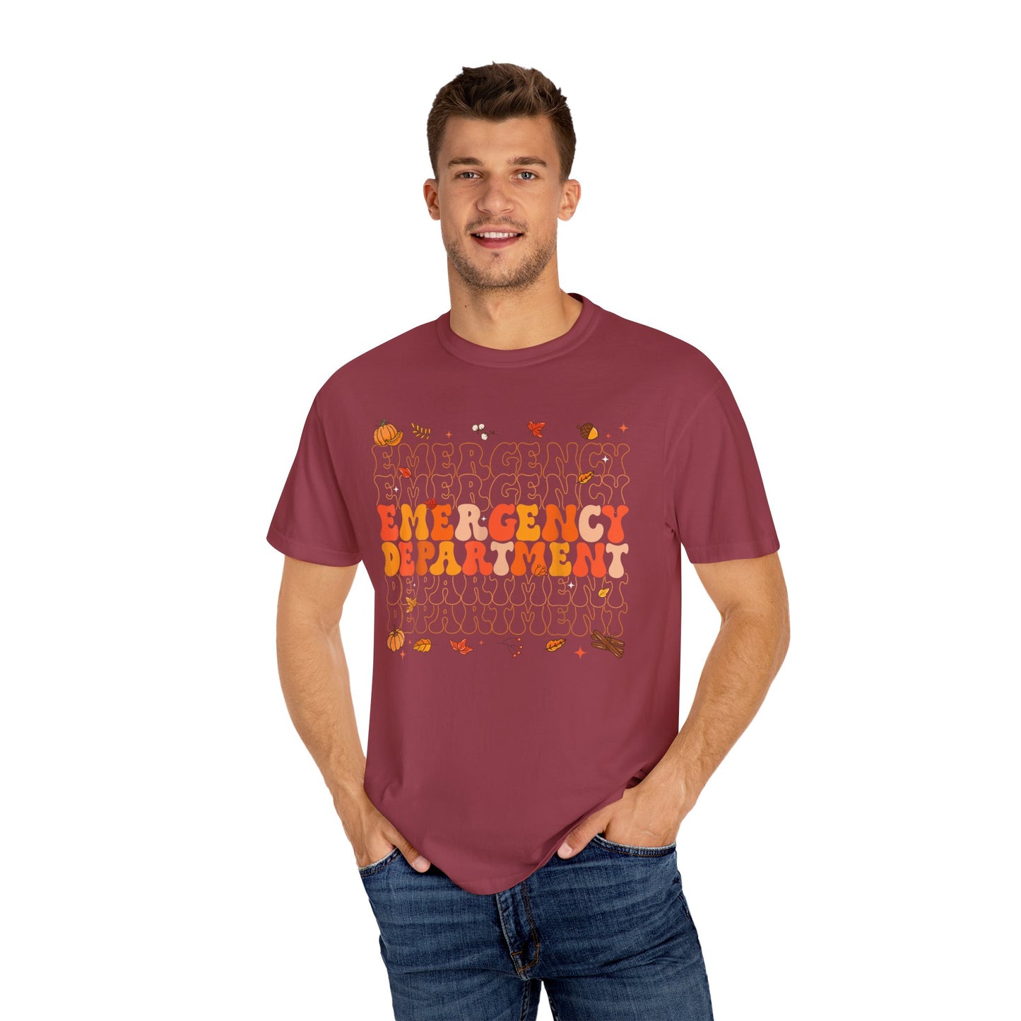 Emergency Fall comfort colors comfy tshirt,  thanksgiving nurse tshirt
