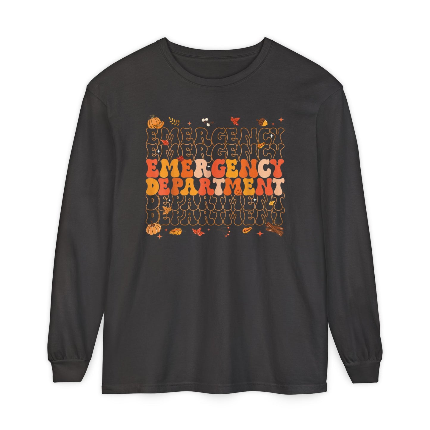 Emergency Fall long sleeve comfort colors, thanksgiving nurse long sleeve  shirt