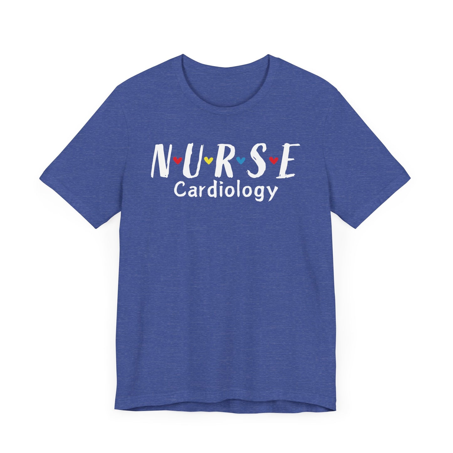 Cute Heart Nurse Cardiology Bella Canvas Shirt