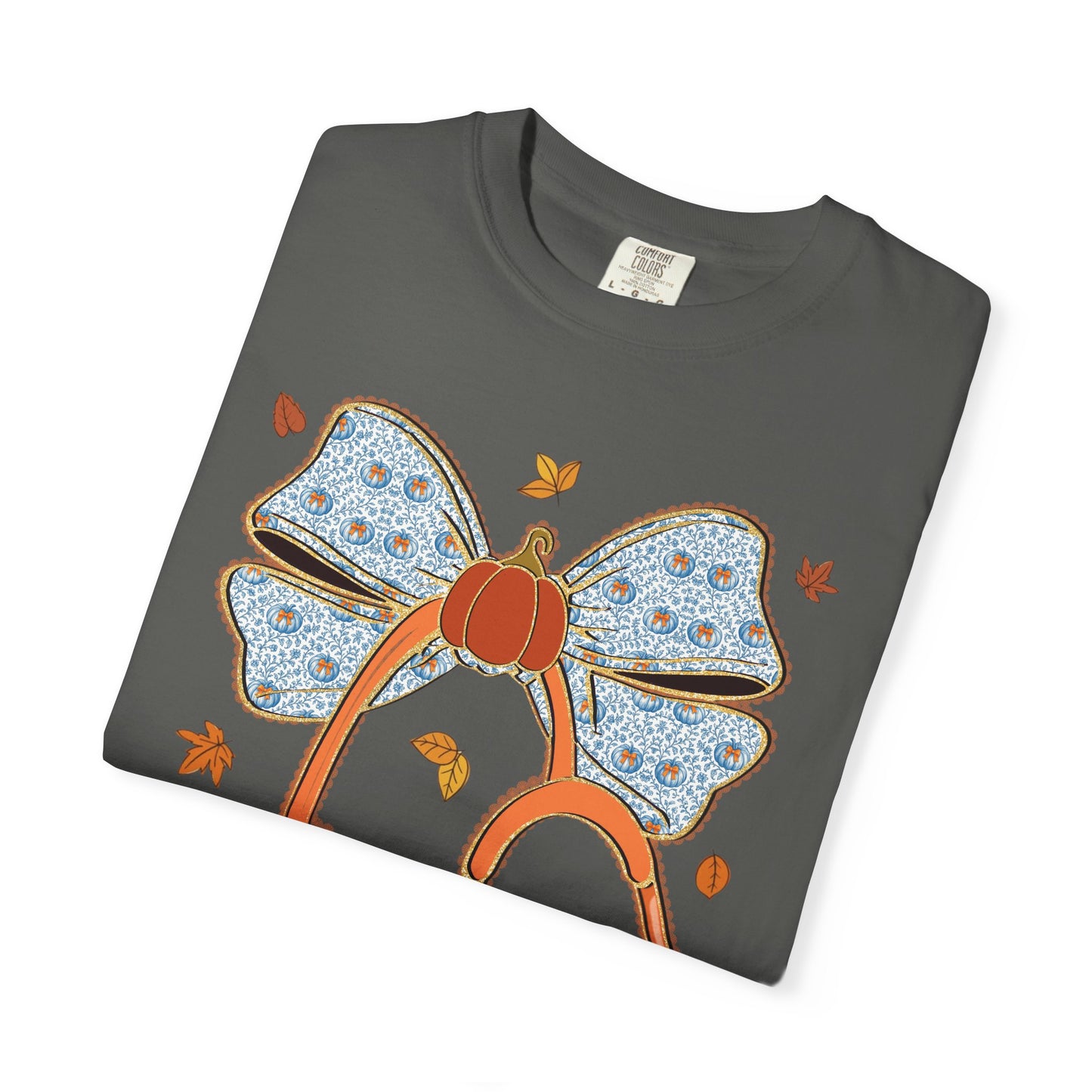 Stethoscope Bow PedsNurse Stethoscope heart, fall shirt, gift for nurse,cute holiday shirt, comfort colors, thanksgiving shirt