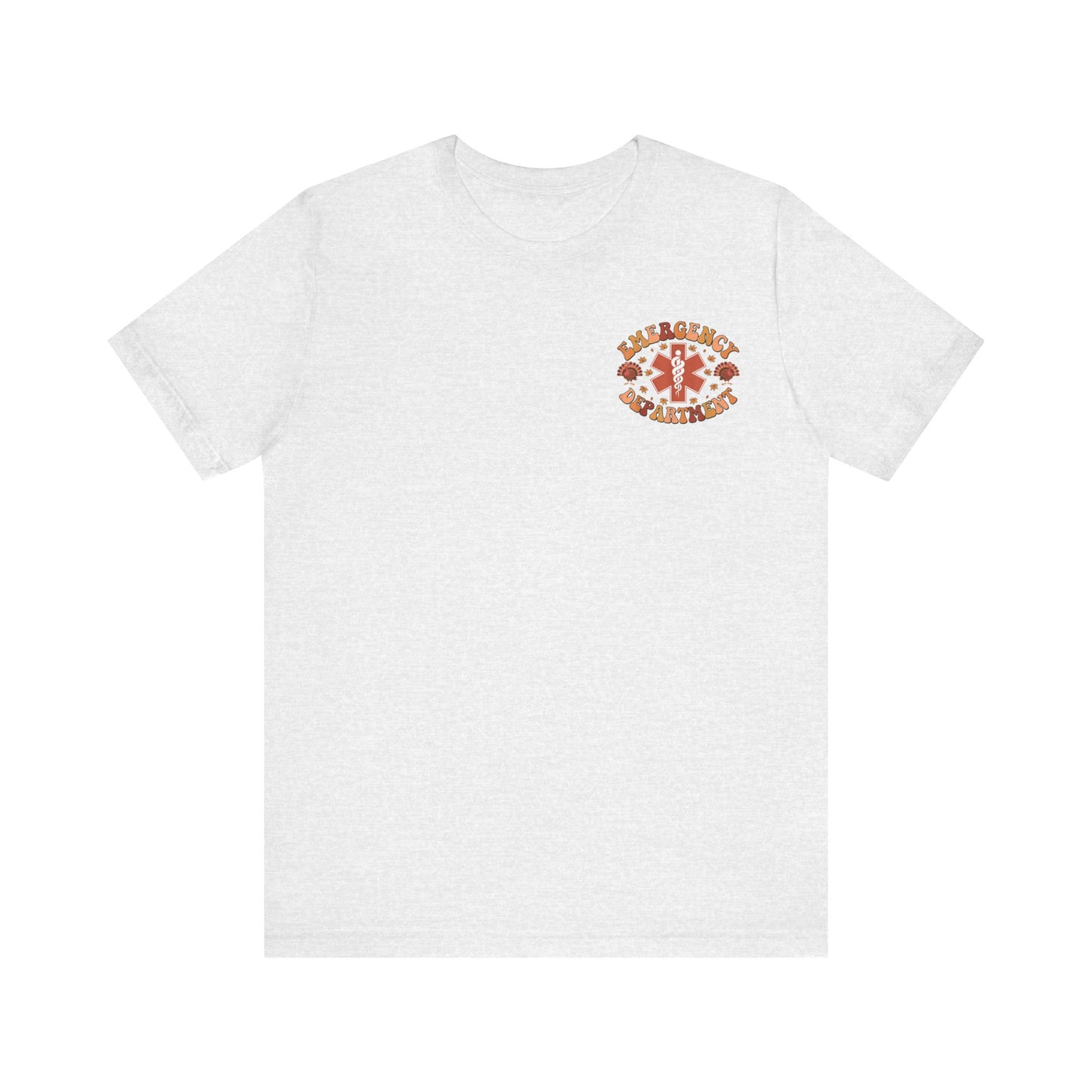 Turkey front ED sign, thanksgiving theme ED Nurse , pediatric nurse shirt, gildan turkey nurse shirt, Peds nurse,fall nurse shirt