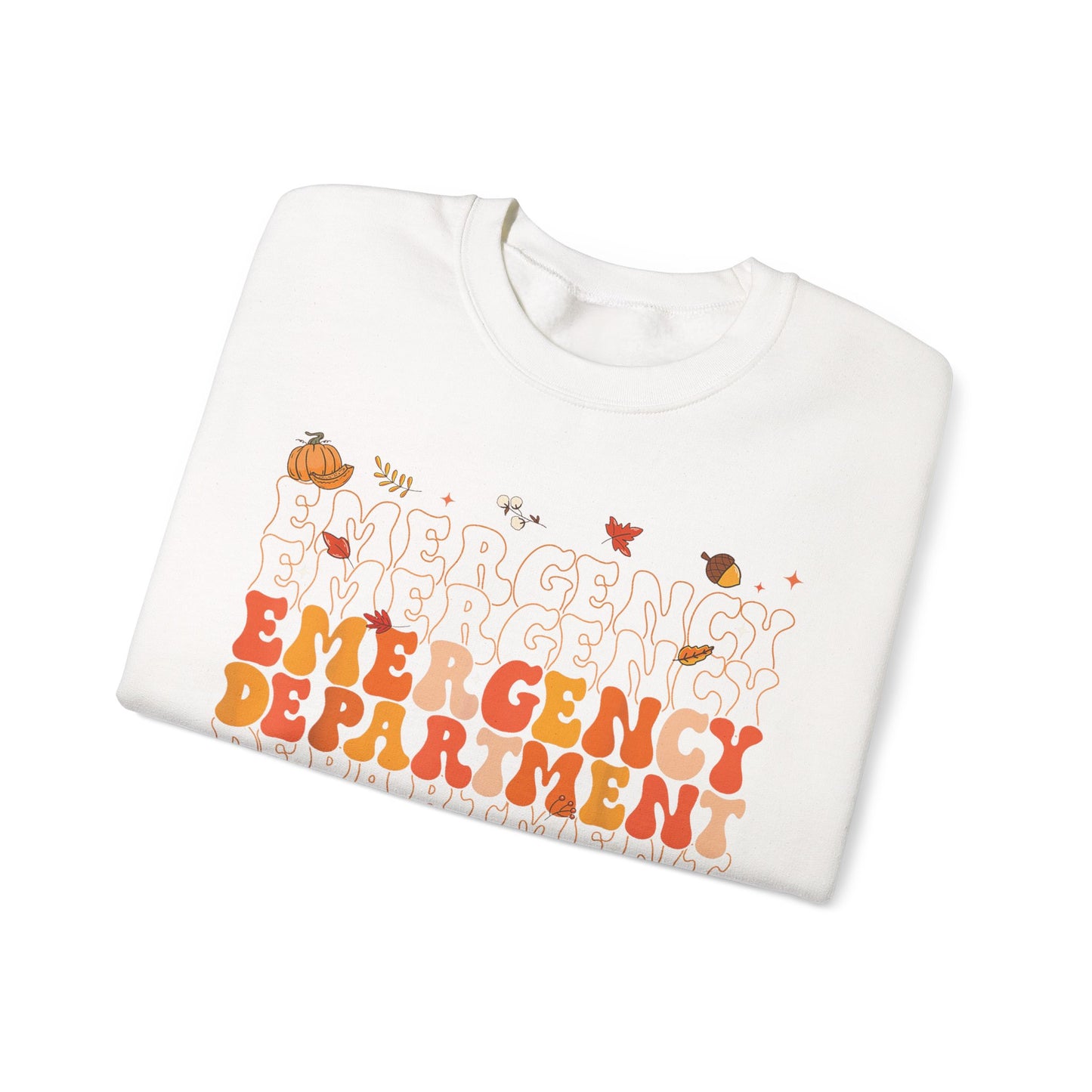 Emergency Fall gildan comfy sweatshirt,  thanksgiving nurse sweatshirt