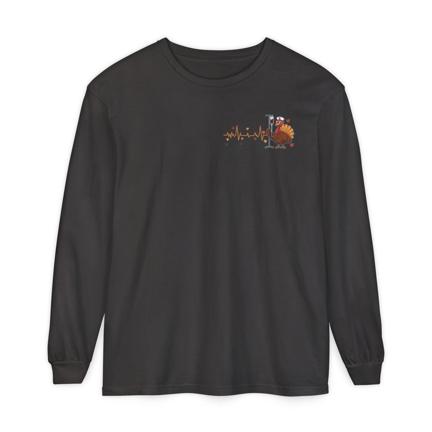 Turkey pocket design ED Nurse , pediatric nurse thanksgiving  shirt, comfort colors turkey ekg nurse shirt, Peds nurse , fall nurse shirt