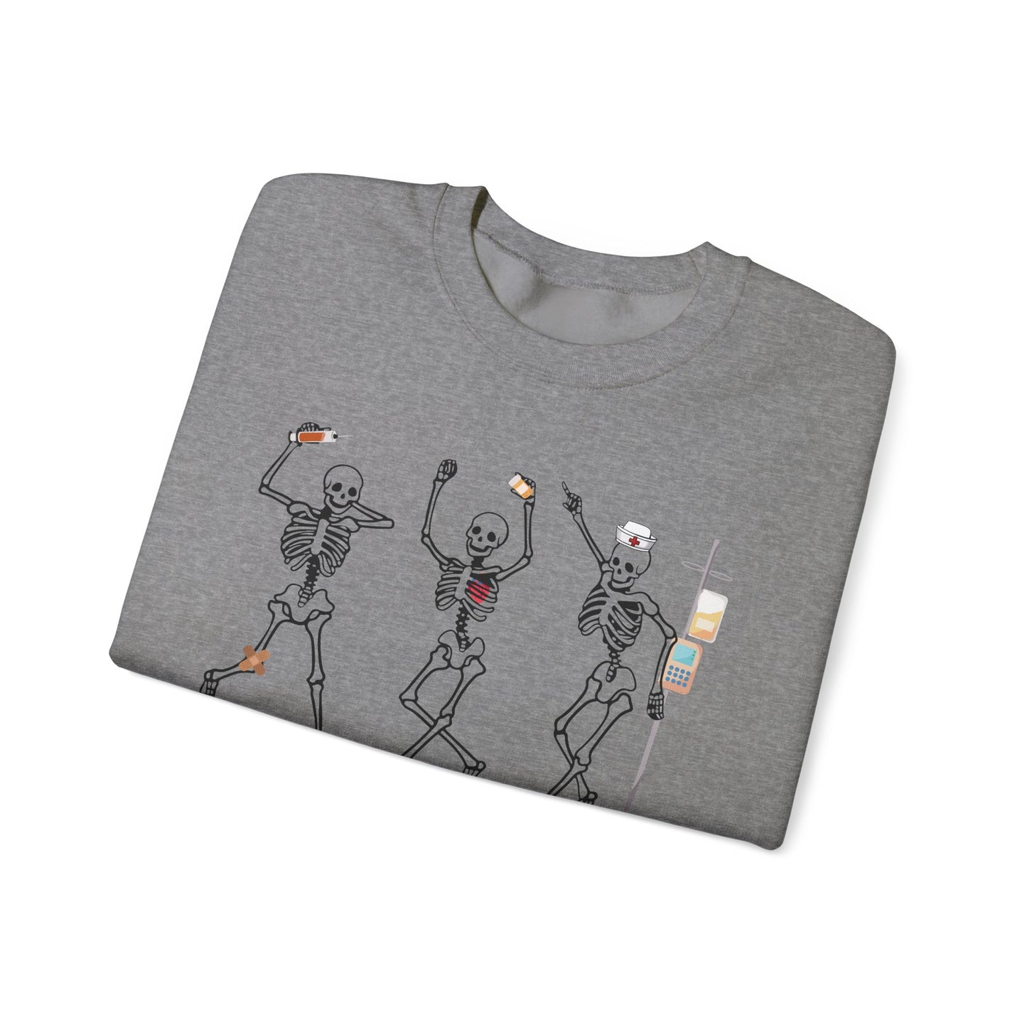 Dancing Skeleton Halloween Sweatshirt, Halloween sweatshirt, nurse sweater , spooky season, funny Halloween sweatshirt