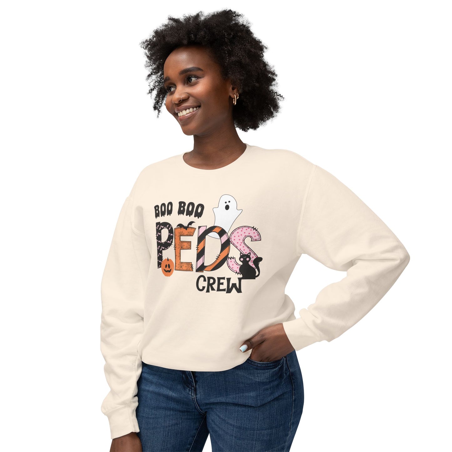 Boo Boo Peds Crew, pediatric nurse sweatshirt, Halloween sweatshirt, spooky season, ER RN, NICU nurseHalloween Nurse, comfort colors