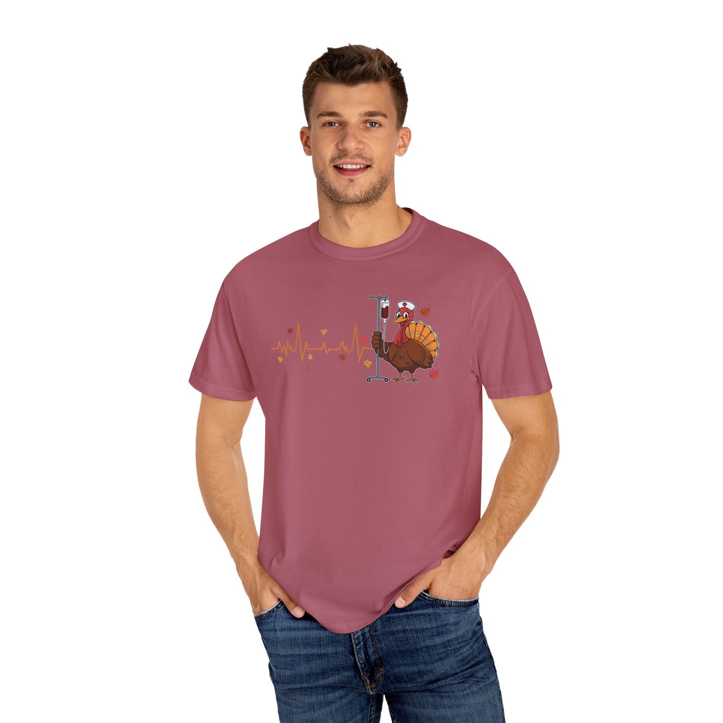 EKG turkey full front Nurse , pediatric nurse thanksgiving shirt, gildan turkey nurse shirt, Peds nurse , fall nurse shirt
