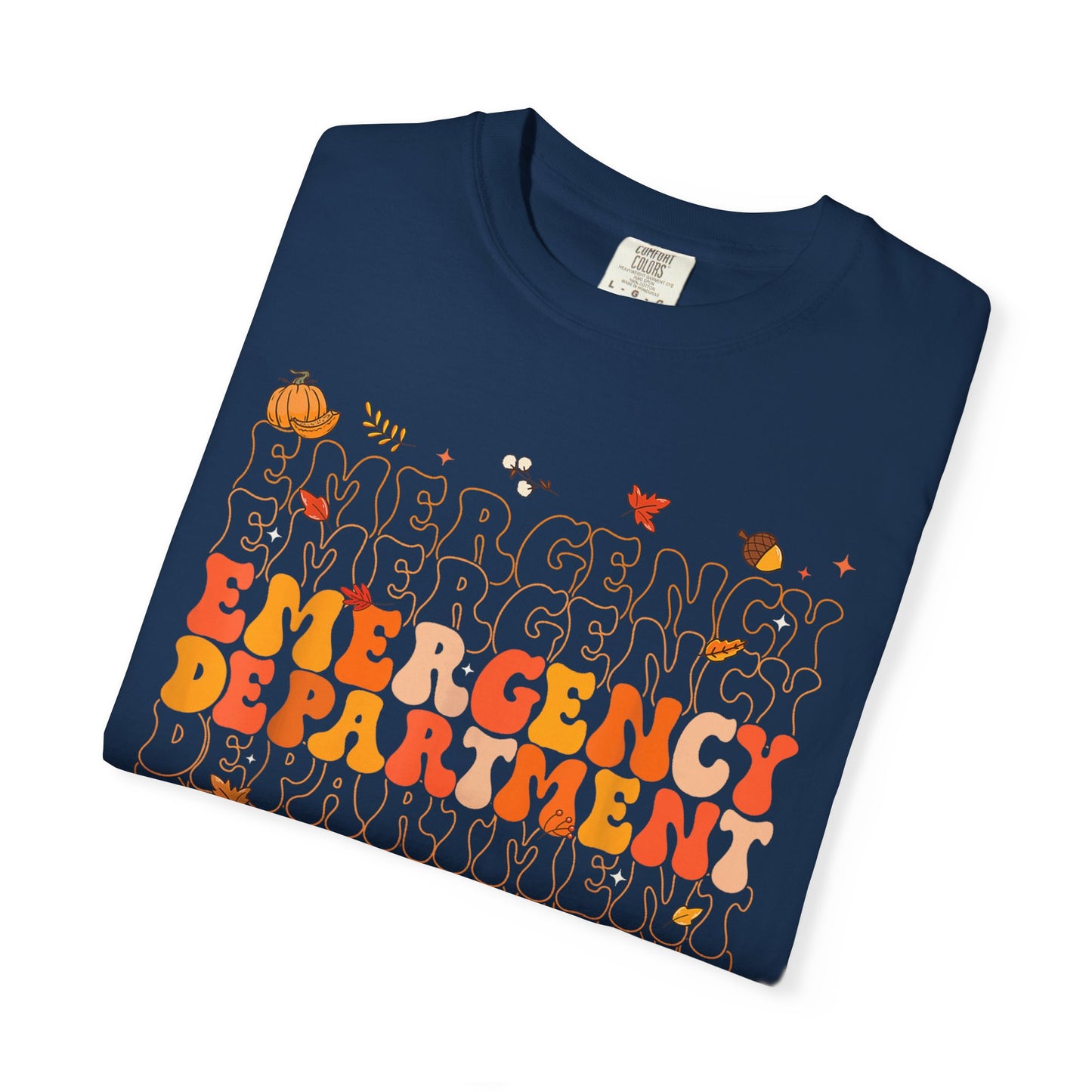 Emergency Fall comfort colors comfy tshirt,  thanksgiving nurse tshirt