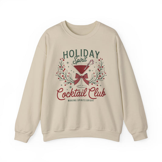 Cutest Holiday Spirits Cocktail Club Sweatshirt!