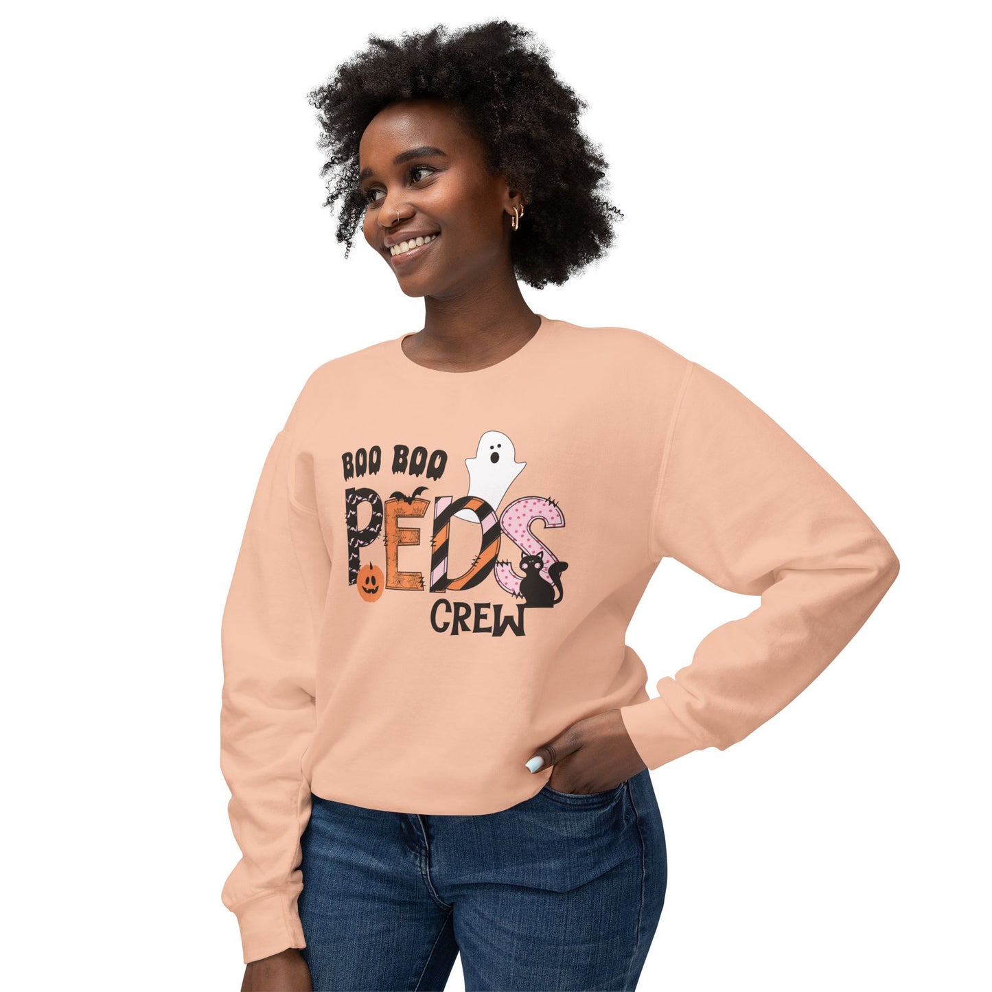 Boo Boo Peds Crew, pediatric nurse sweatshirt, Halloween sweatshirt, spooky season, ER RN, NICU nurseHalloween Nurse, comfort colors