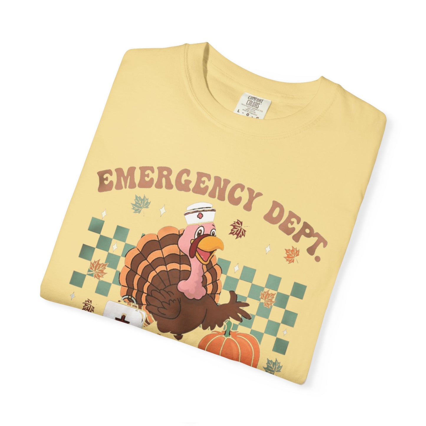 Comfort colors gobble squad tshirt, emergency gobble squad