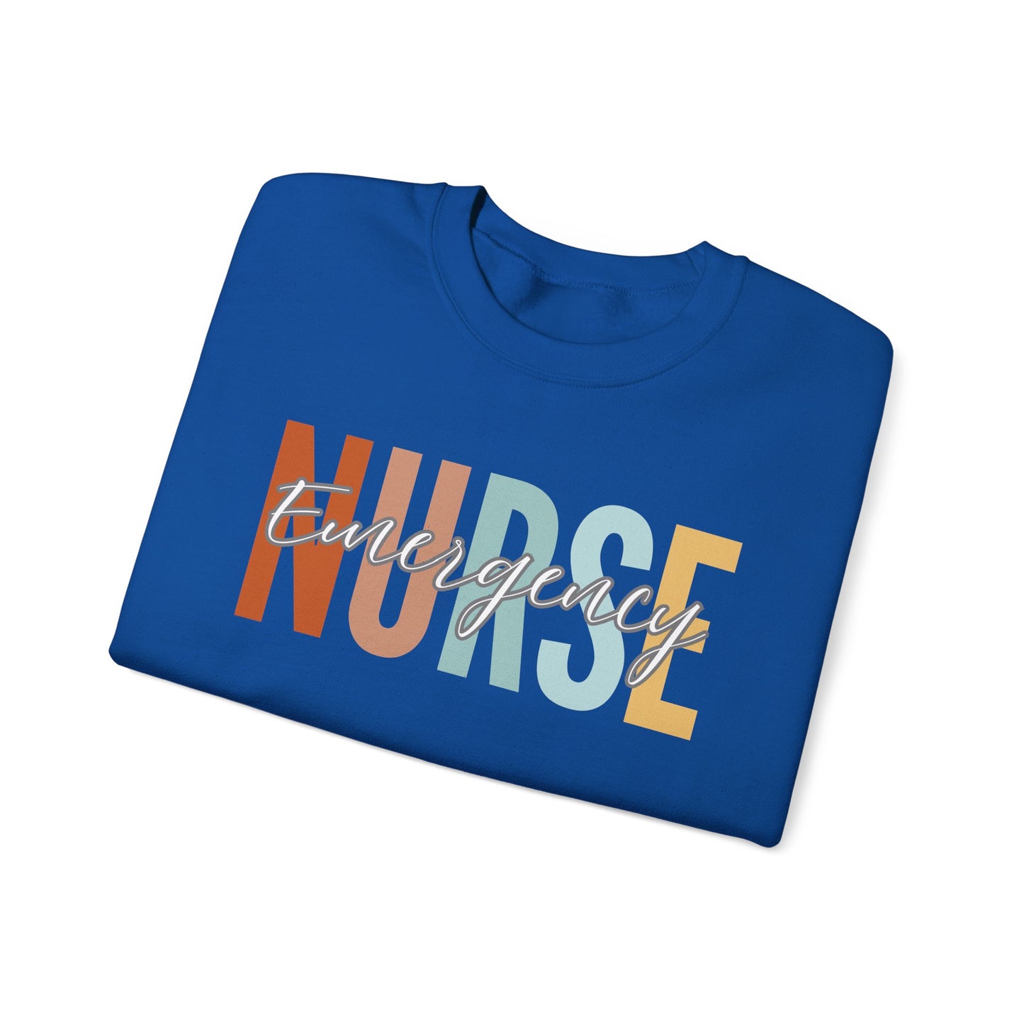 Rainbow Emergency Nurse Gildan Sweatshirt