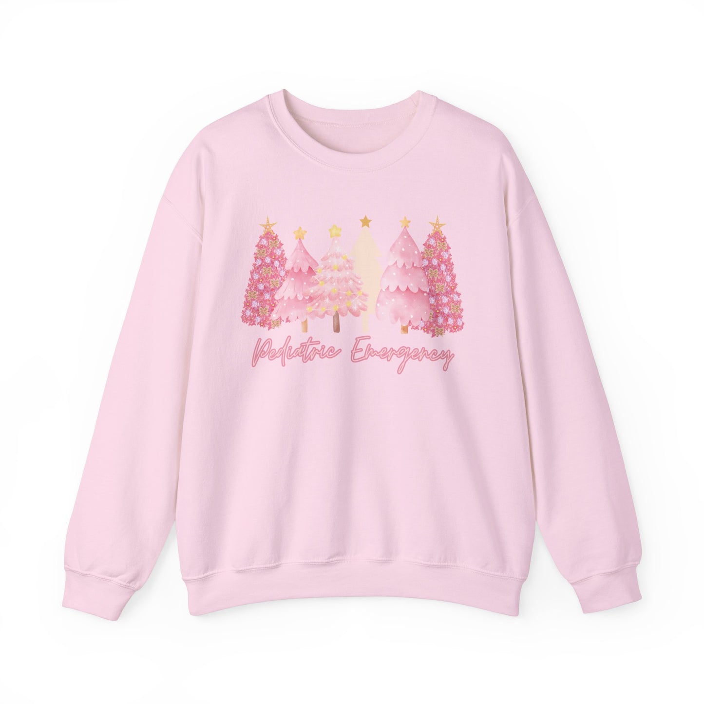 Cute pink Christmas Sweatshirt, pediatric emergency department  ER Nurse Christmas sweater, Pediatric Nurse, Christmas Crew