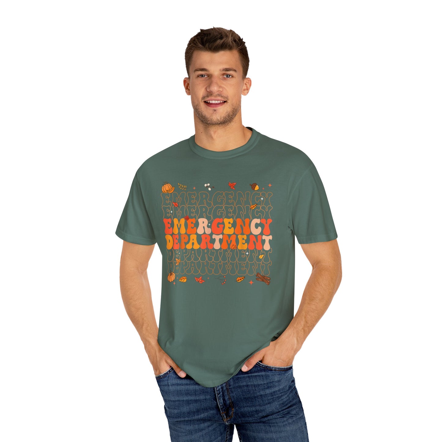 Emergency Fall comfort colors comfy tshirt,  thanksgiving nurse tshirt