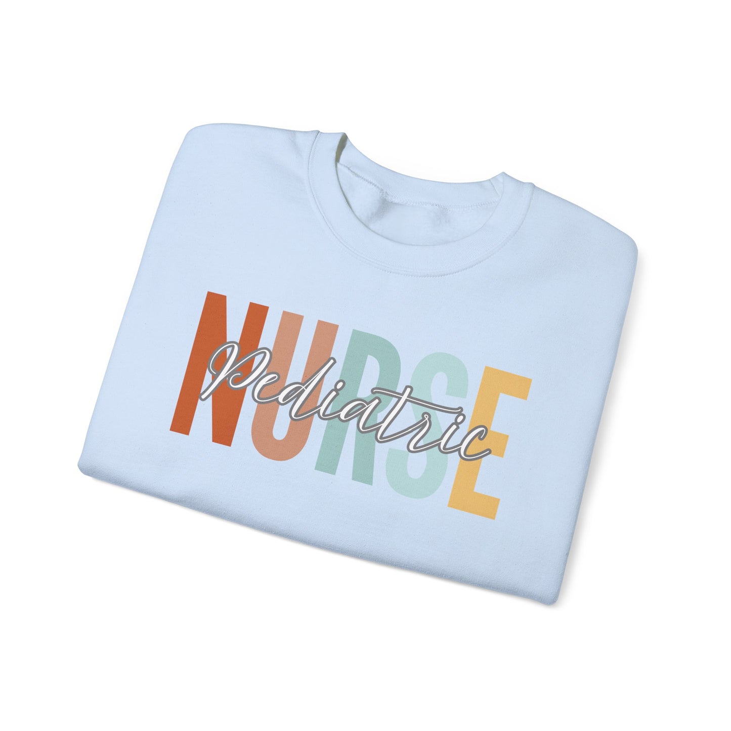 Rainbow Pediatric Nurse Gildan Sweatshirt