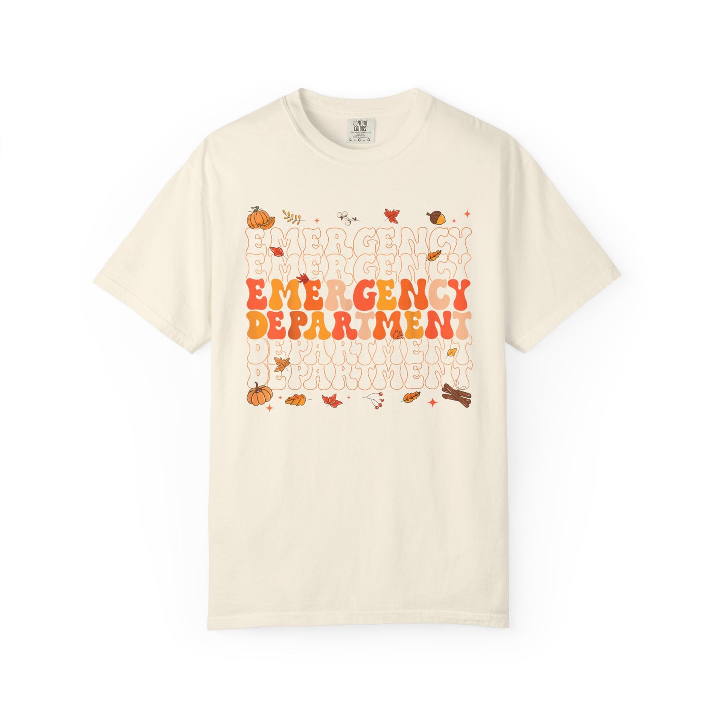 Emergency Fall comfort colors comfy tshirt,  thanksgiving nurse tshirt