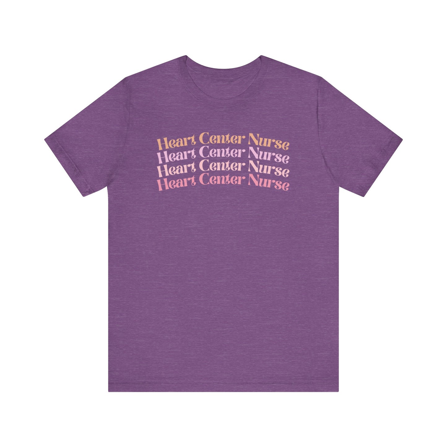 Heart Center Nurse Shirt, Cardiac Nurse Shirt, groovy nurse tees, nurse shirt for work, RN nurse shirt, cute nurse shirt, registered nurse