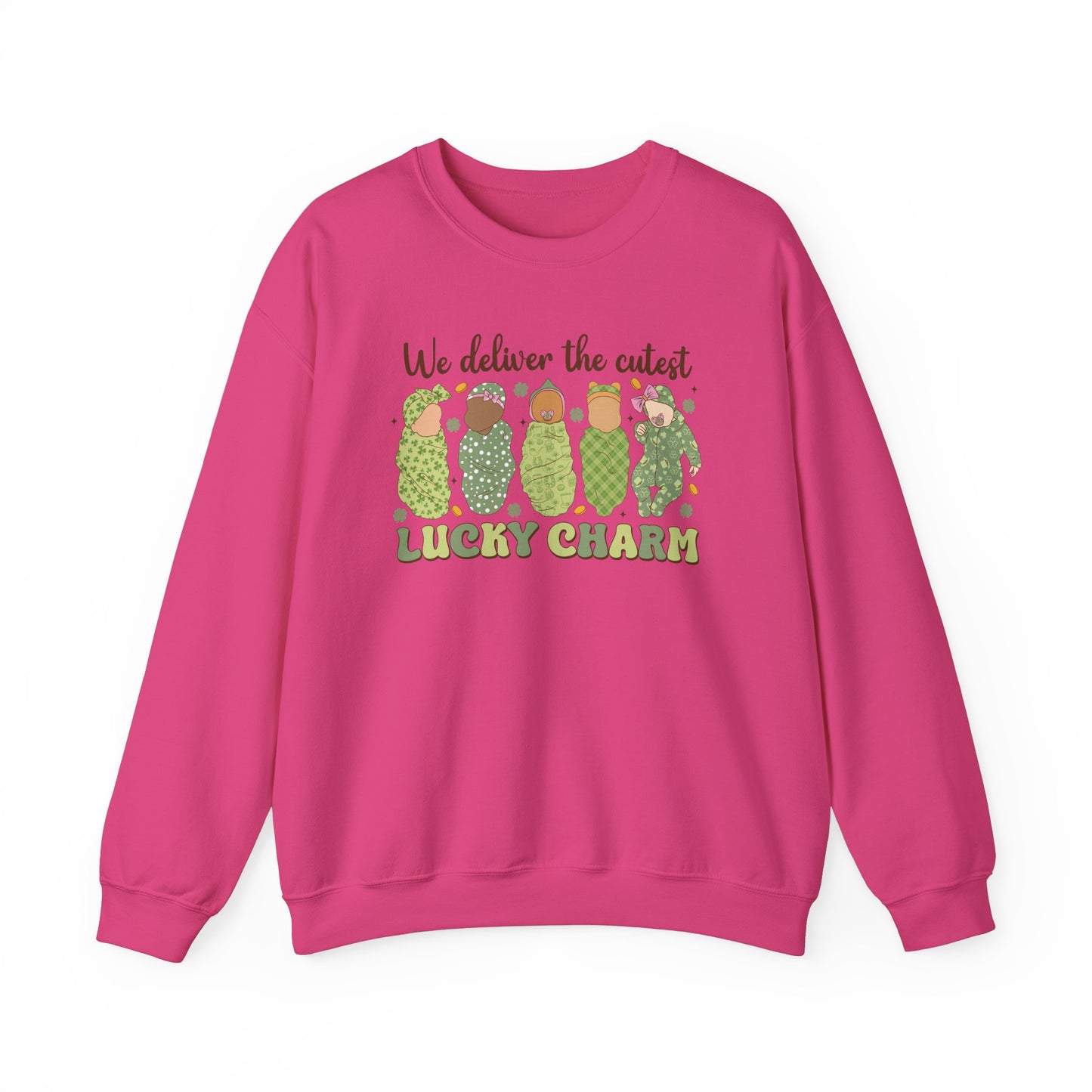 L & D Lucky Charms  Nurse St. Patricks Day Sweatshirt,  RN sweatershirt, ER Nurse, NICU Nurse, PICU nurse, clover, lucky nurse sweatshirt.
