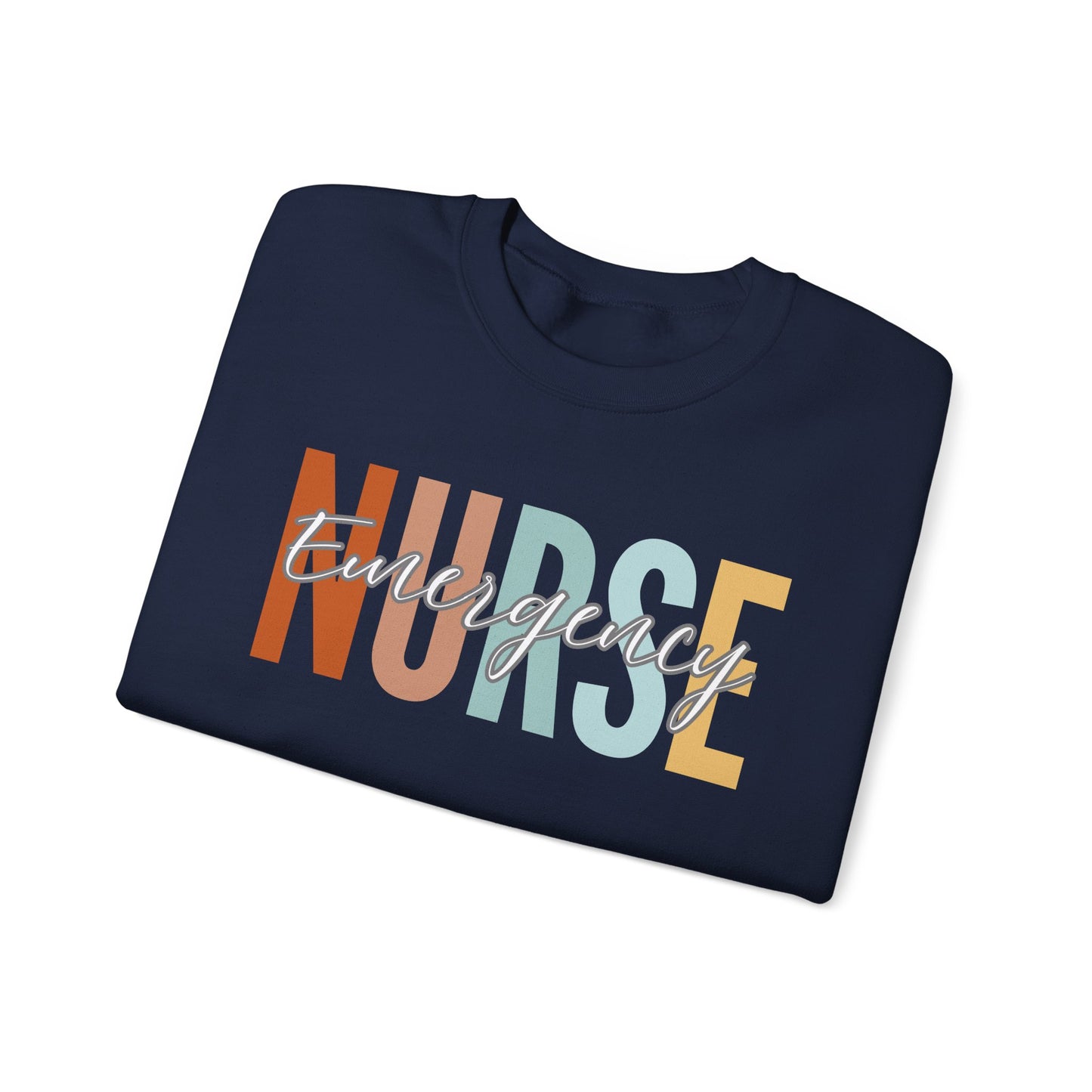 Rainbow Emergency Nurse Gildan Sweatshirt