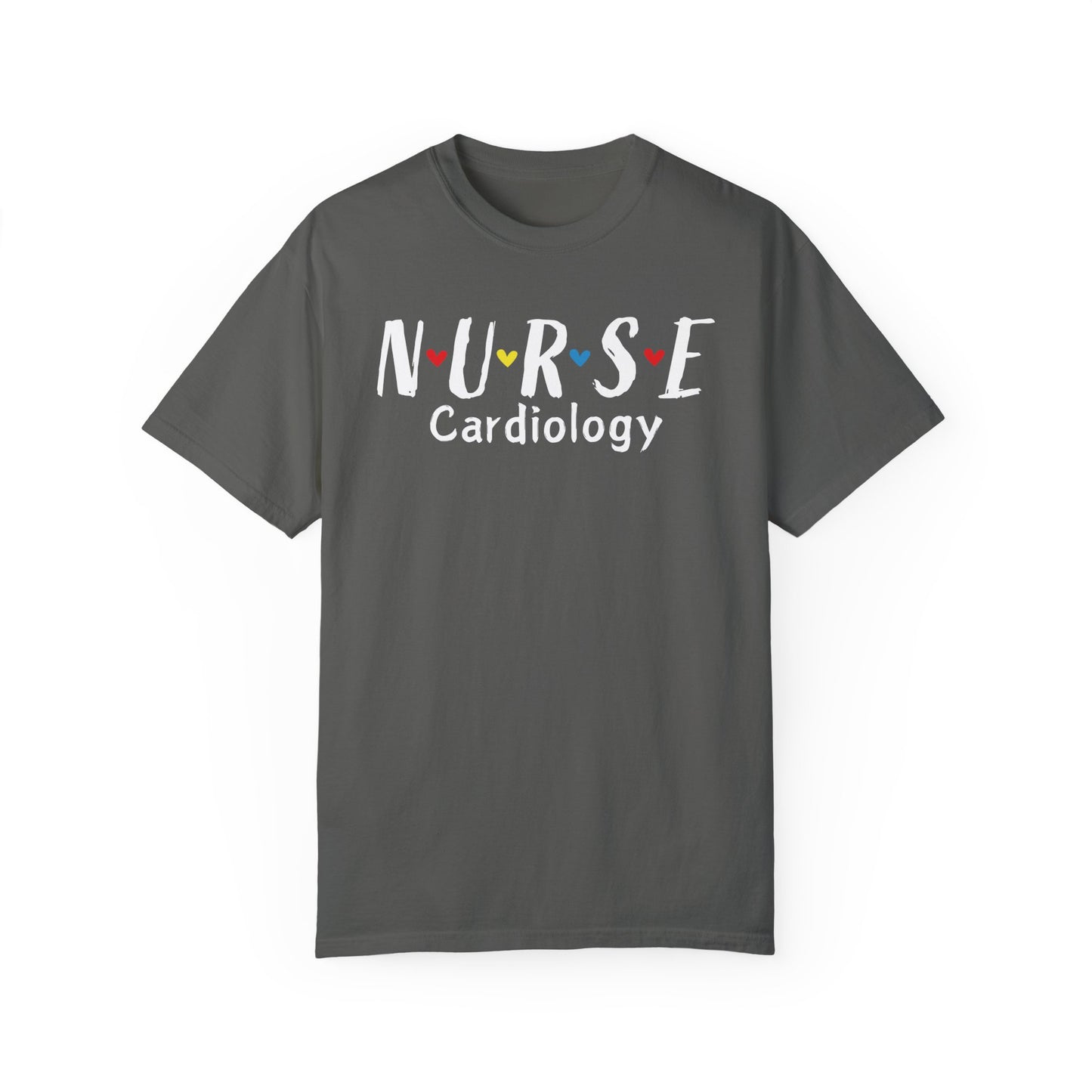 Cute Heart Nurse Cardiology Comfort Colors Shirt