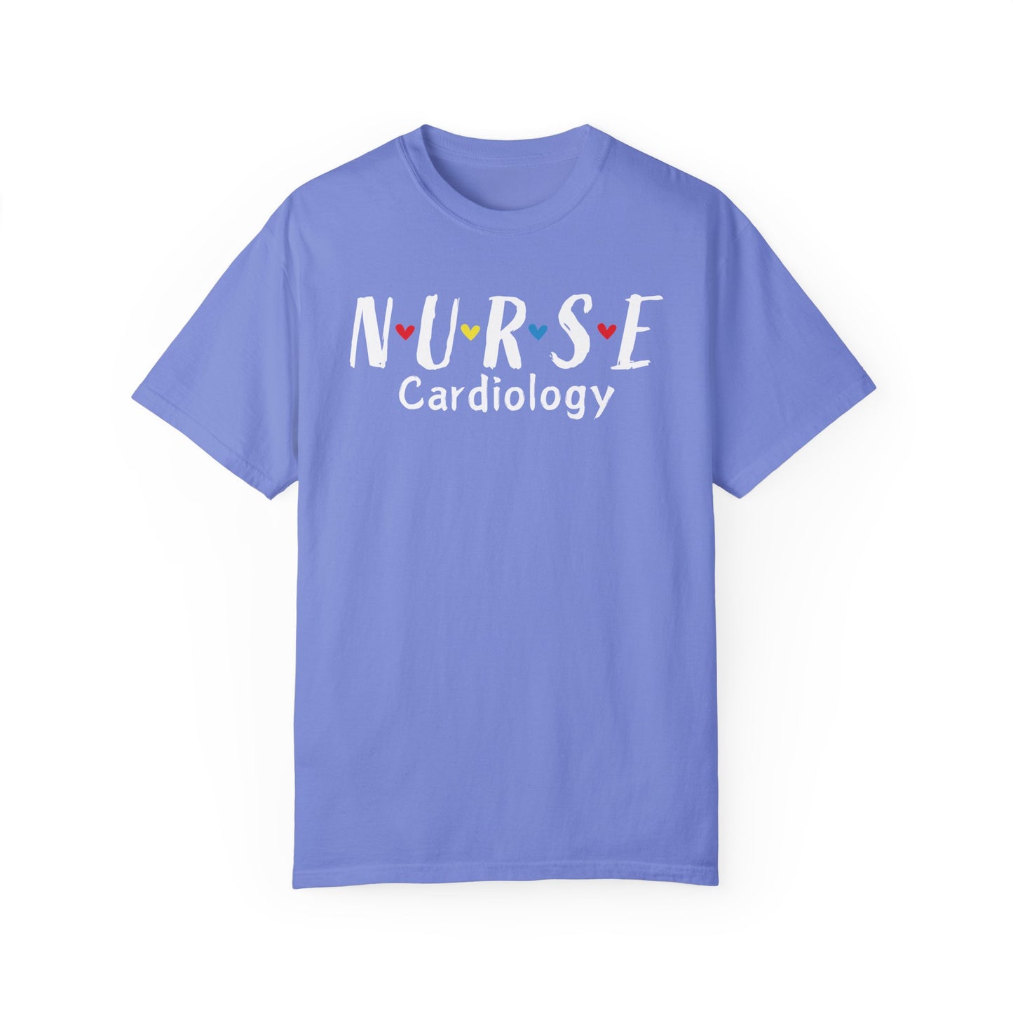 Cute Heart Nurse Cardiology Comfort Colors Shirt