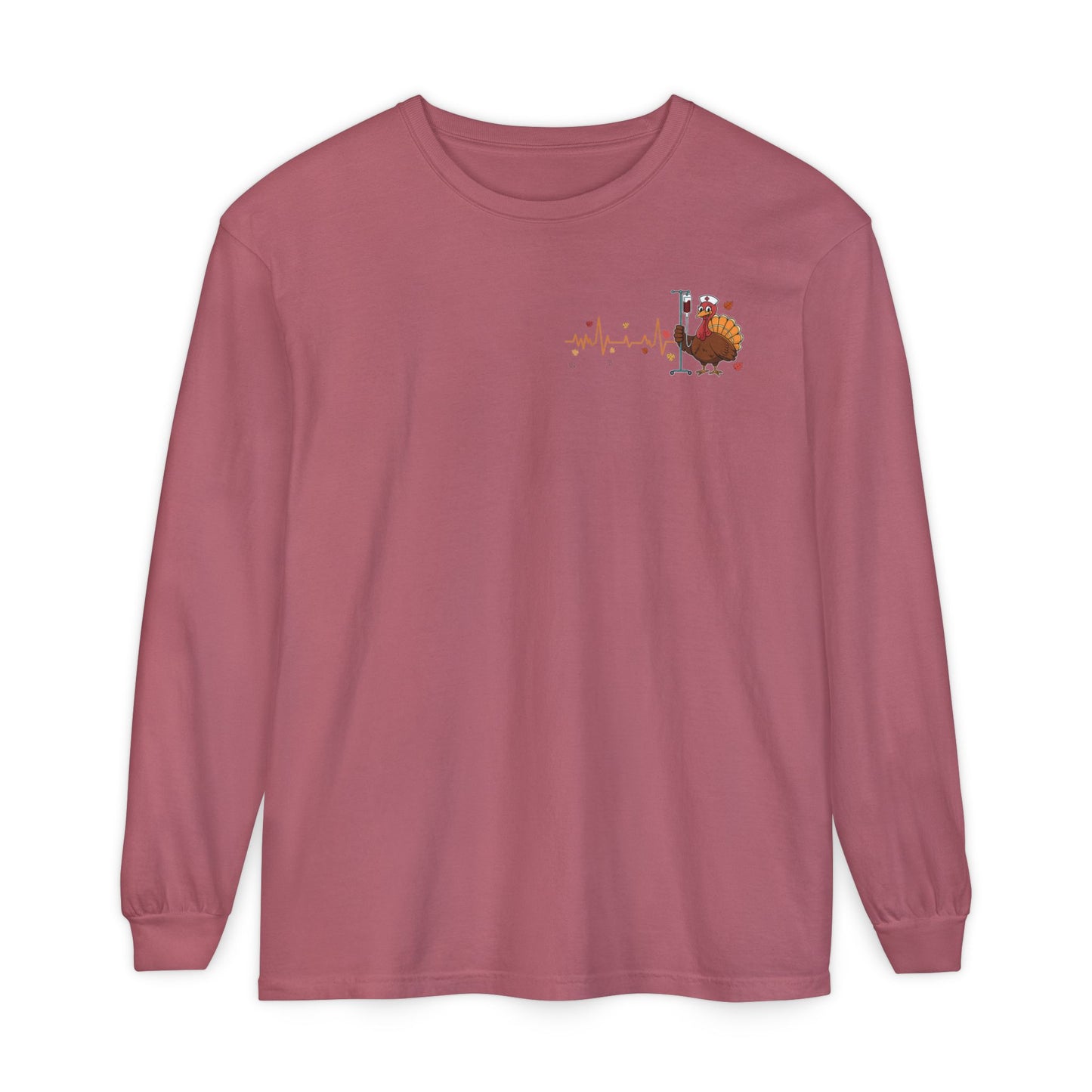 Turkey pocket design ED Nurse , pediatric nurse thanksgiving  shirt, comfort colors turkey ekg nurse shirt, Peds nurse , fall nurse shirt