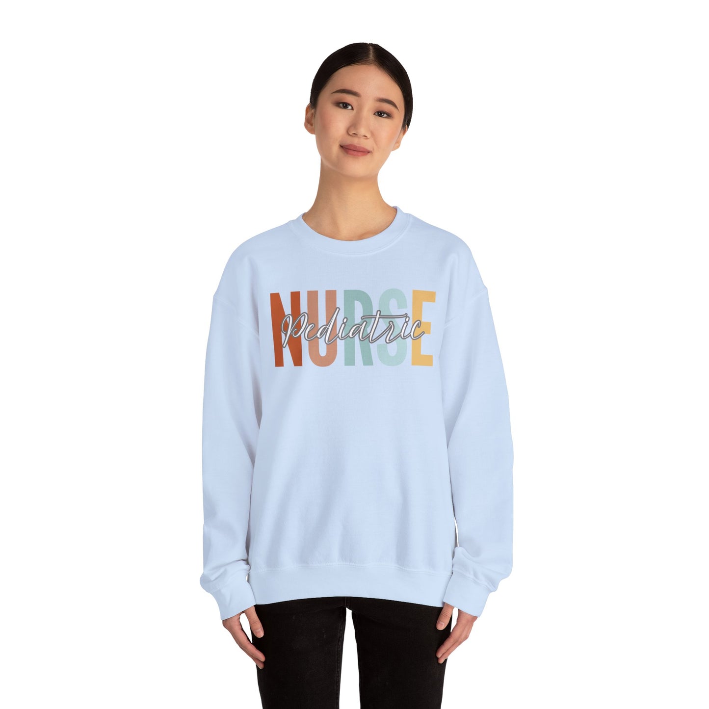 Rainbow Pediatric Nurse Gildan Sweatshirt