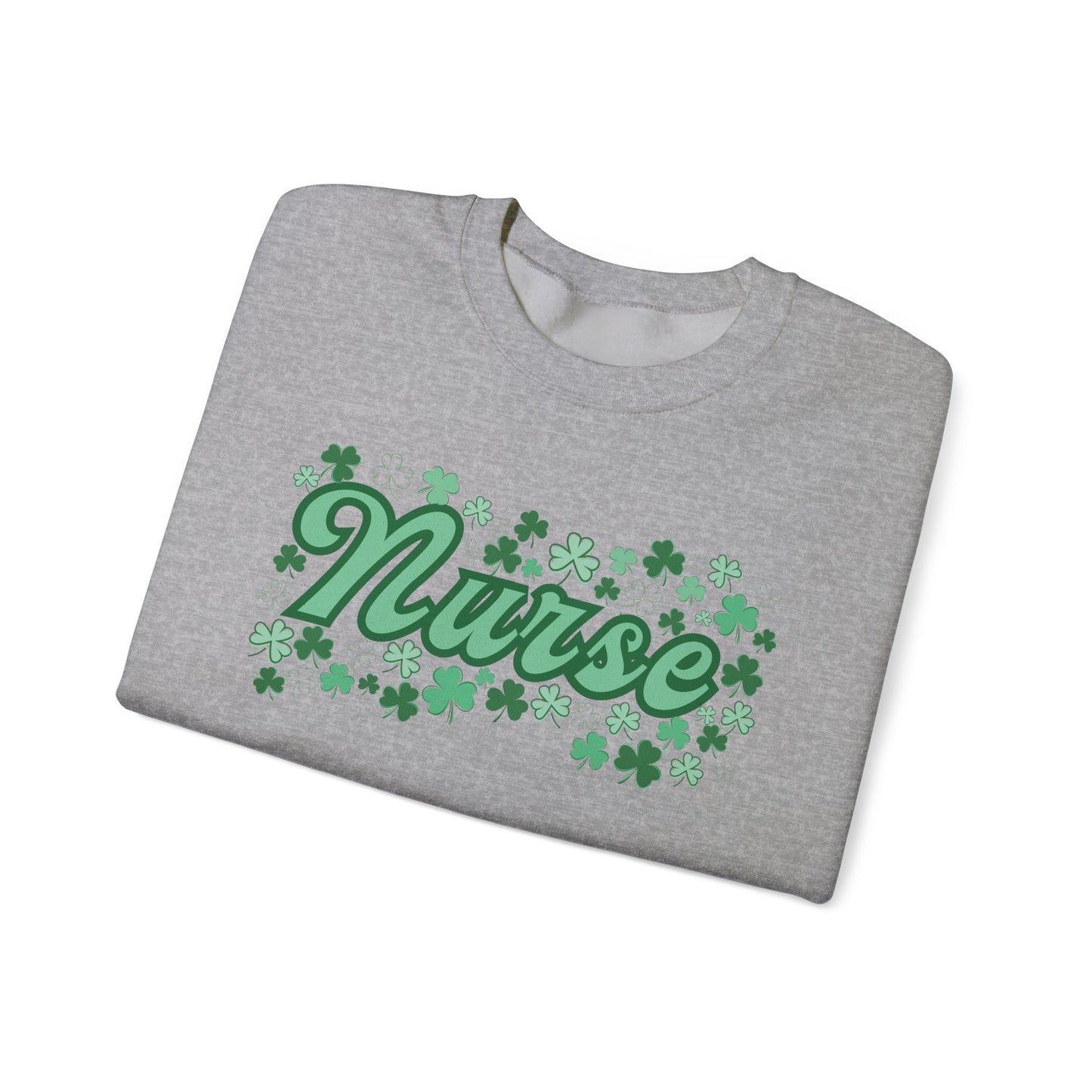 Nurse St. Patricks Clover Sweatshirt, ED RN, nurse sweater, St. Paddys nurse sweater, Pediatrics, Med Surg, NICU