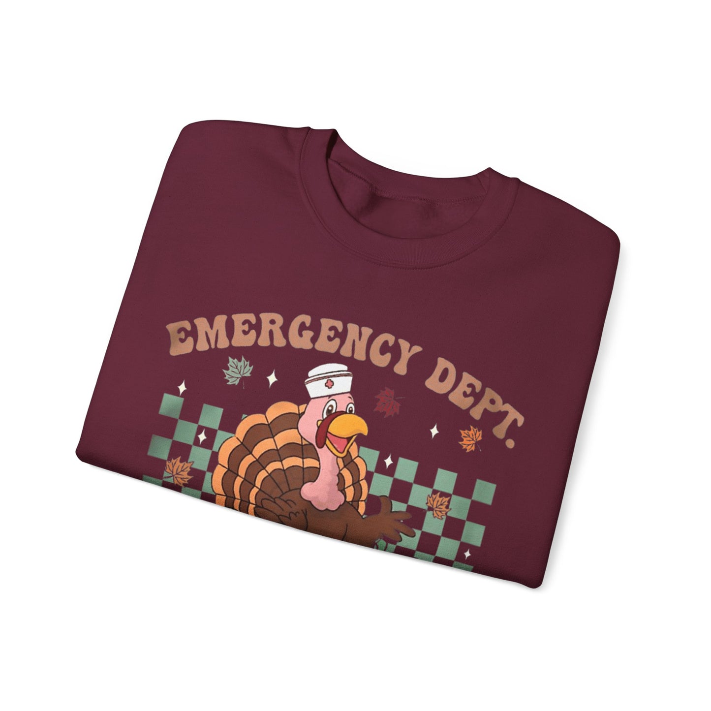 Turkey gobble squad Fall Pediatric Emergency Sweatshirt for all Fall Months, Nurse shirt, gift for nurse, everything fall