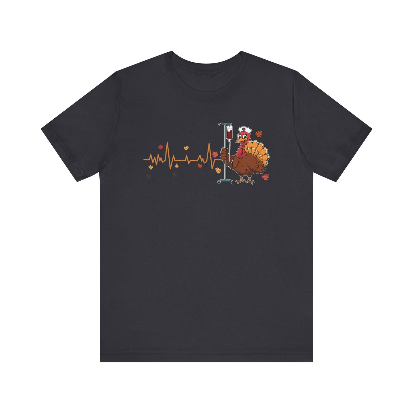 EKG turkey full front  ED Nurse , pediatric nurse thanksgiving shirt, gildan turkey nurse shirt, Peds nurse , fall nurse shirt