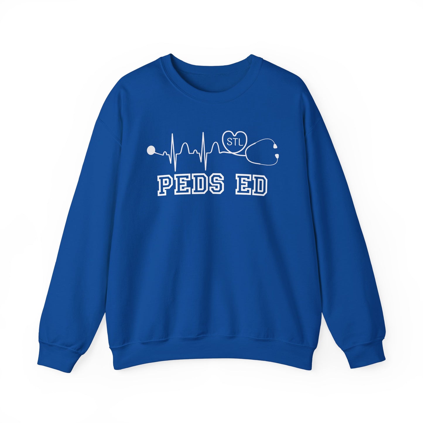 STL PEDS ED Sweatshirt-white lettering