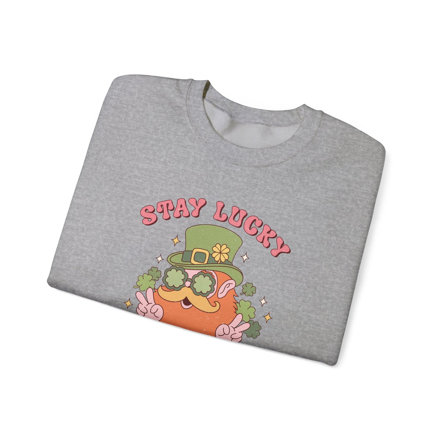 Stay Lucky and magical leprechaun Nurse St. Patricks Day Sweatshirt,  RN sweatershirt, ER Nurse, NICU Nurse, PICU nurse, clover, lucky nurse sweatshirt.