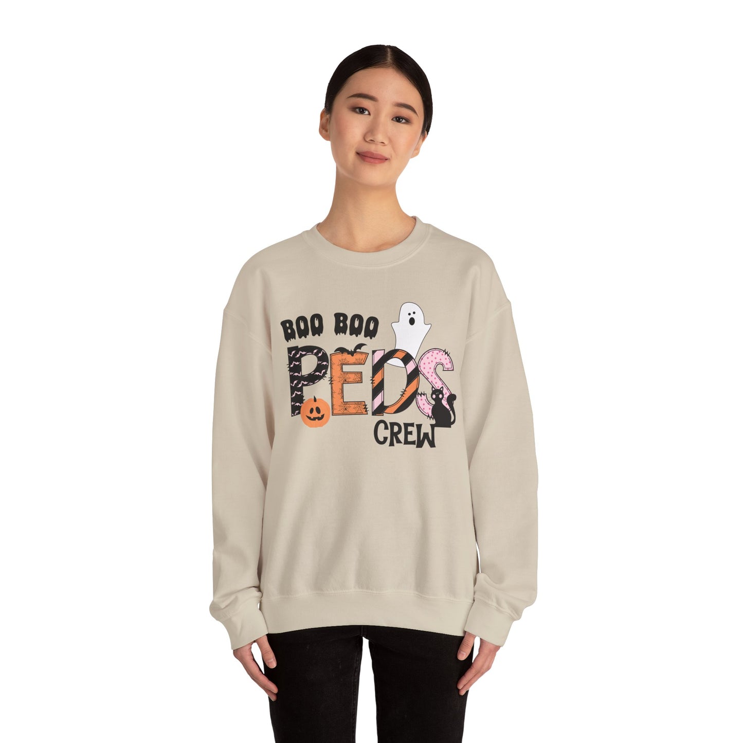Boo Boo Peds Crew, pediatric nurse sweatshirt, Halloween sweatshirt, spooky season, ER RN, NICU nurseHalloween Nurse, comfort colors